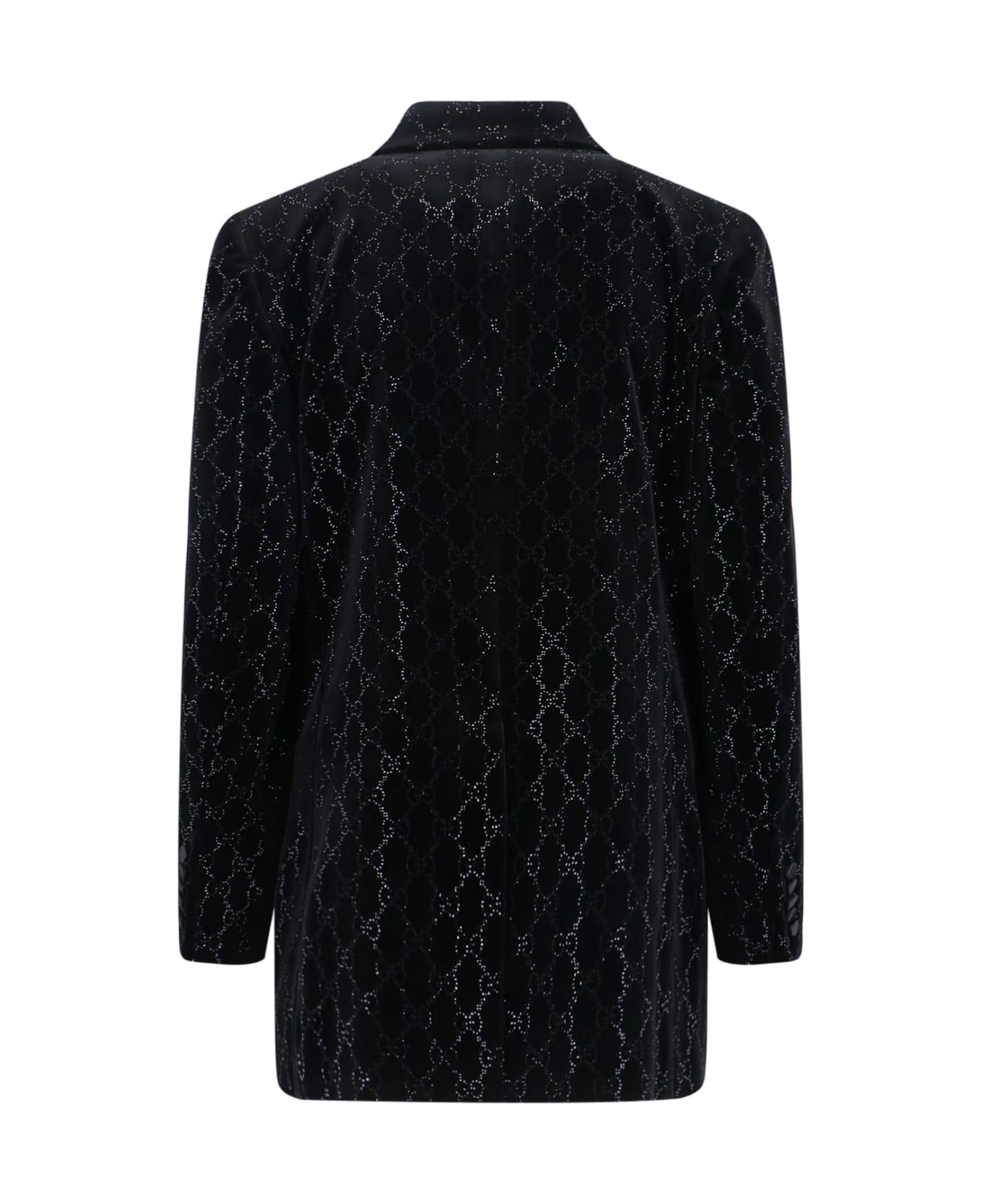 Gucci Embroidered Double-breasted Blazer - Black  