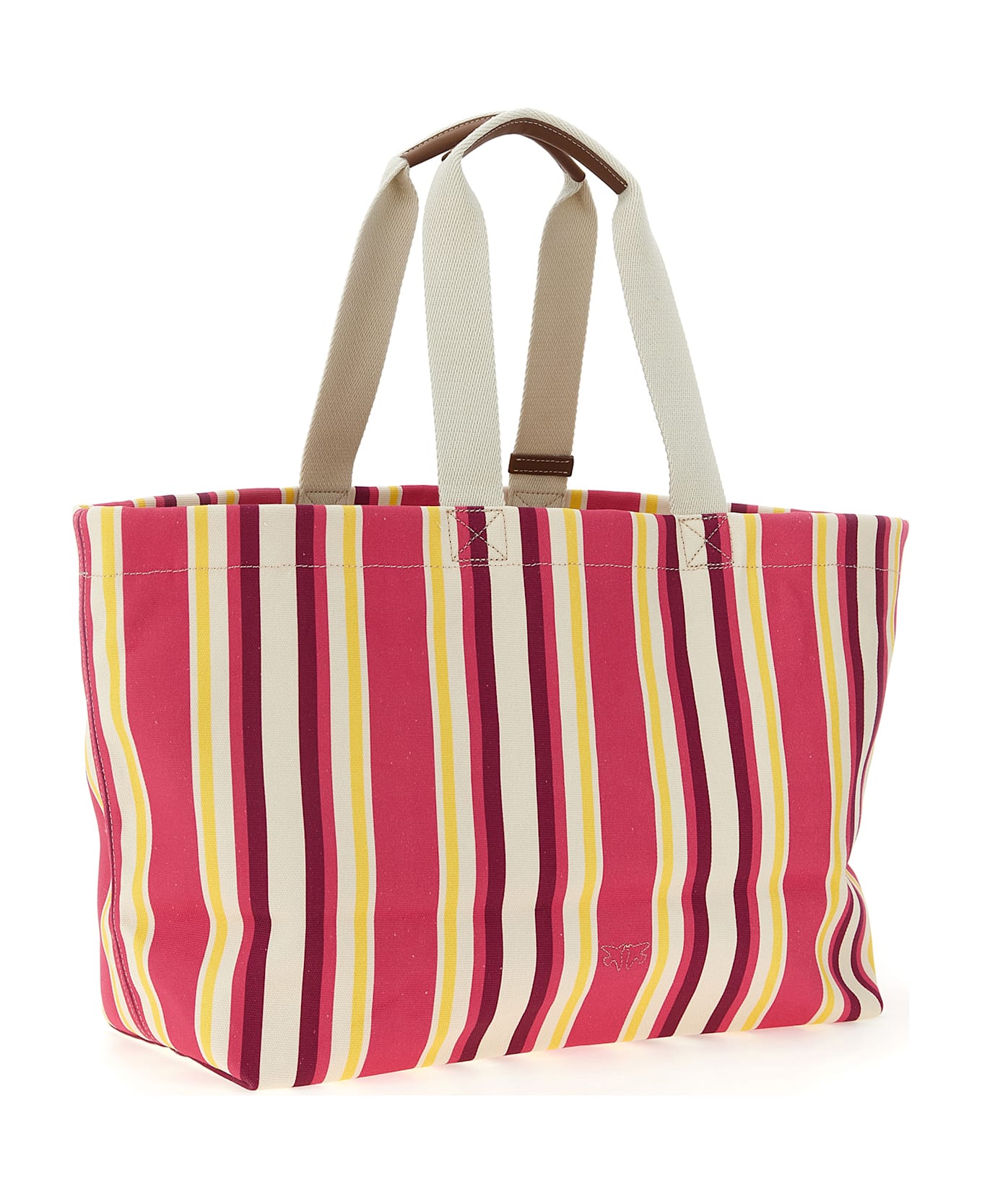 Pinko Maxi Stripes Shopping Bag | italist