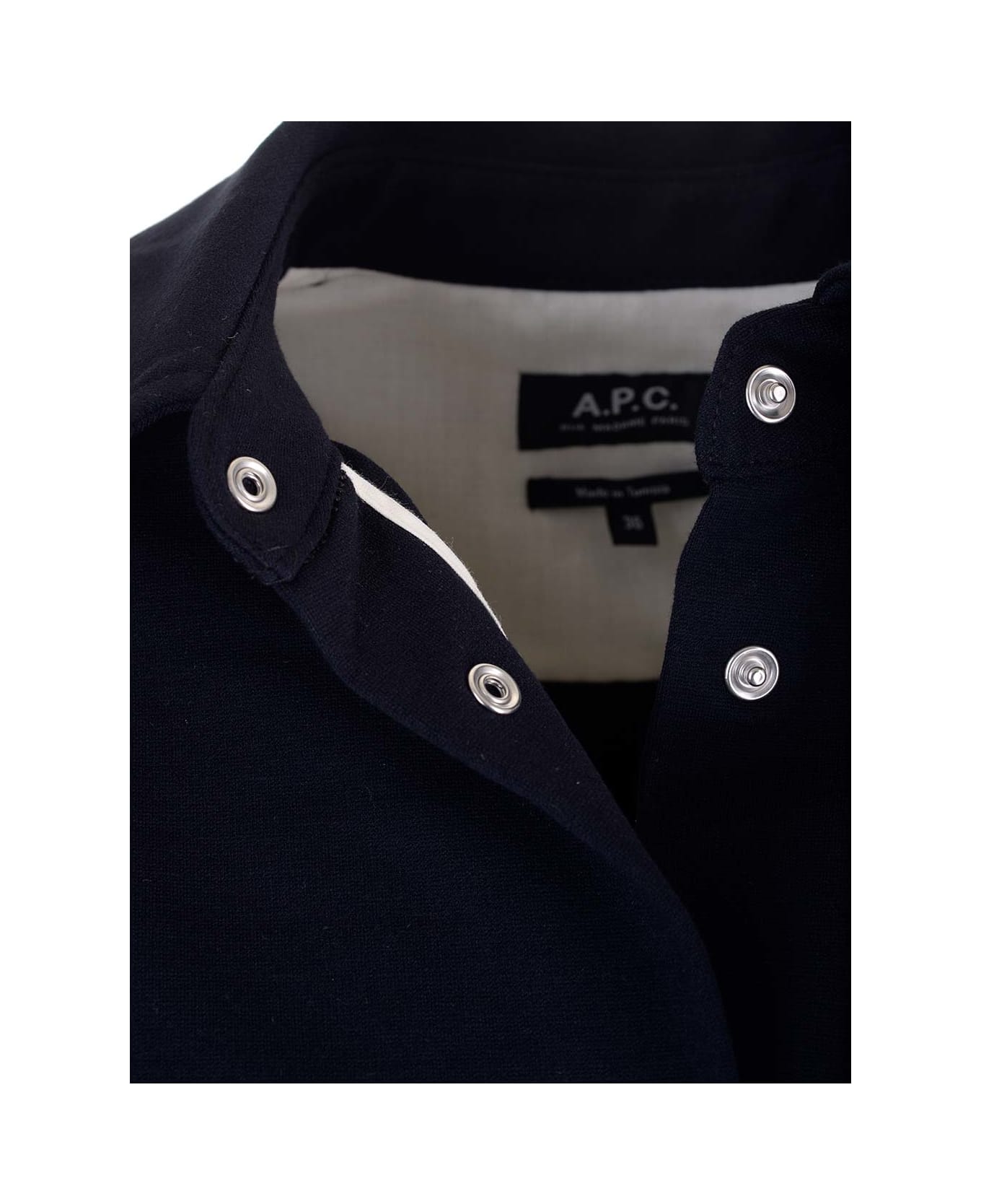 A.P.C. Patch Pocket Shirt Jacket - Blue コート