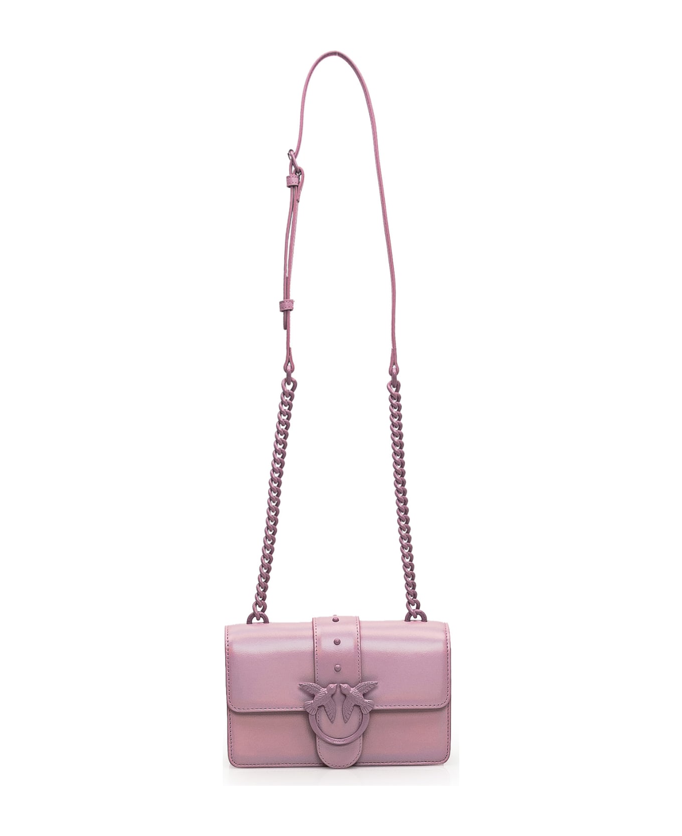 Pinko Love One Mini Crossbody Bag - LILLA-BLOCK COLOR