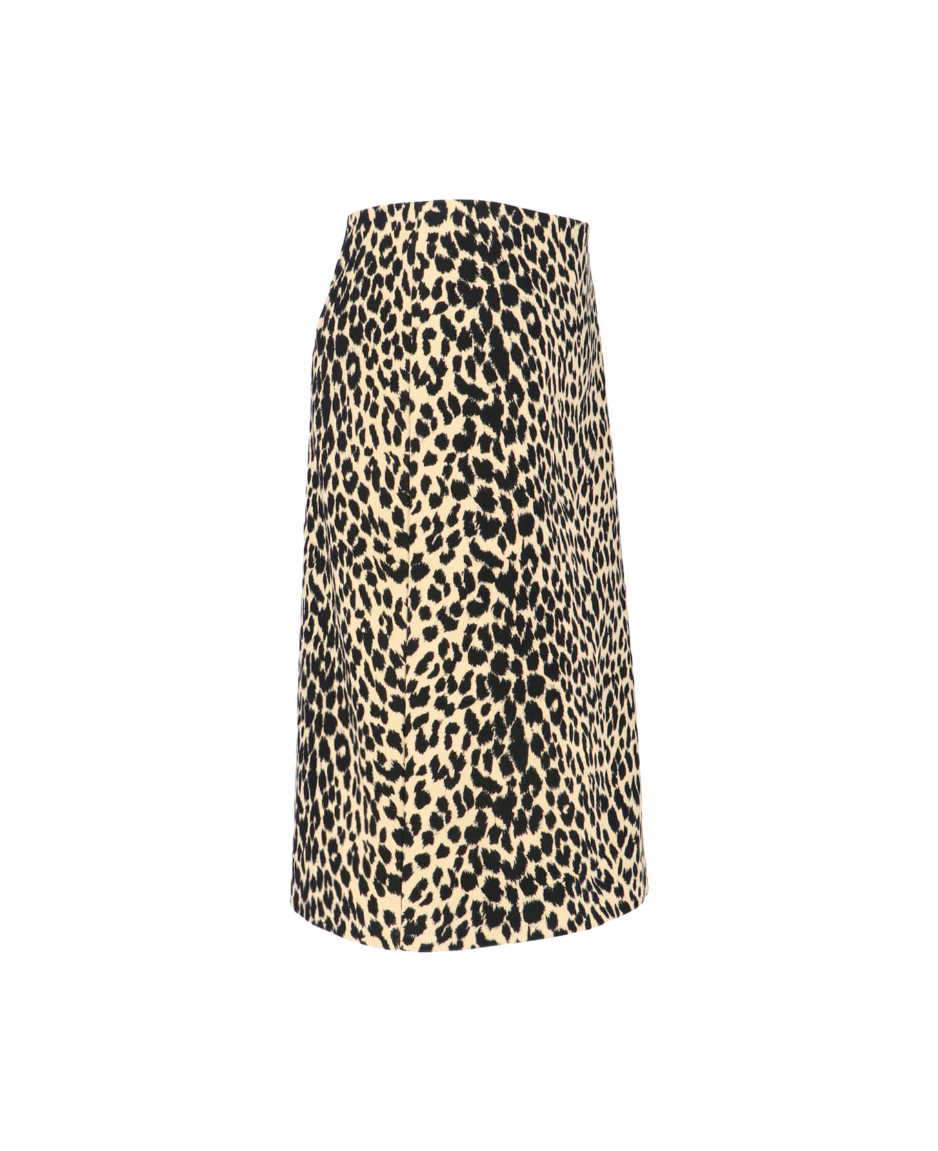 Aspesi Animal Print Midi Skirt - Brown