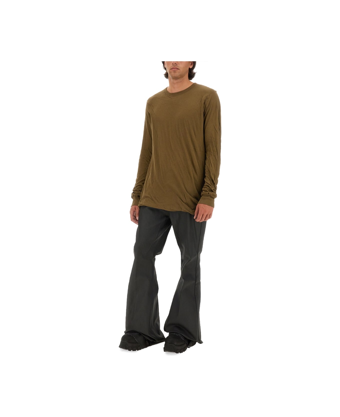 Rick Owens Cotton T-shirt - BROWN