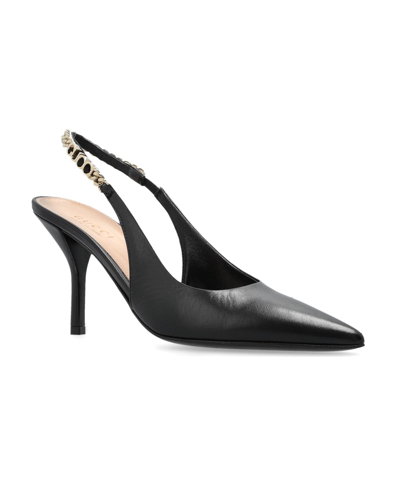 Gucci Leather Heeled Shoes Signoria - Black