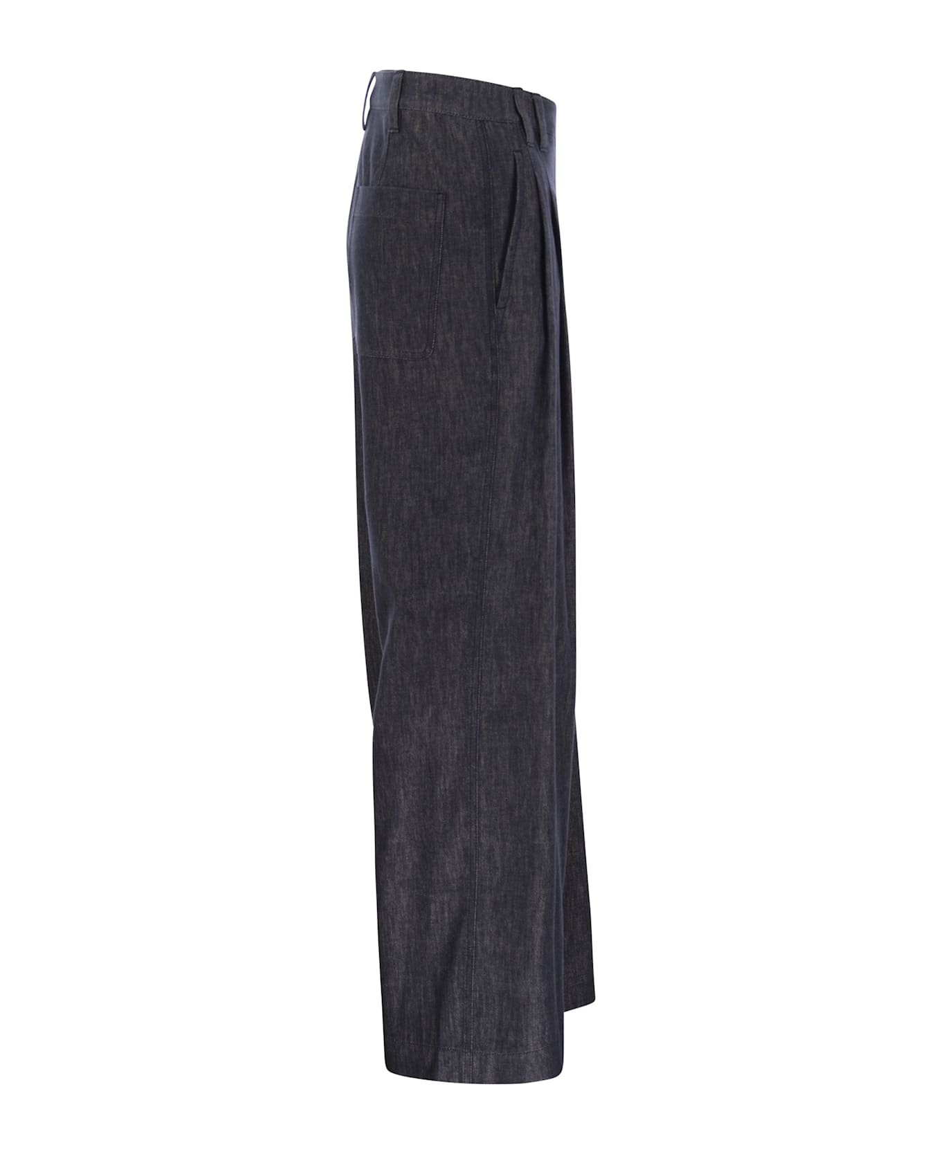 Brunello Cucinelli Wide Leg Jeans - Blu
