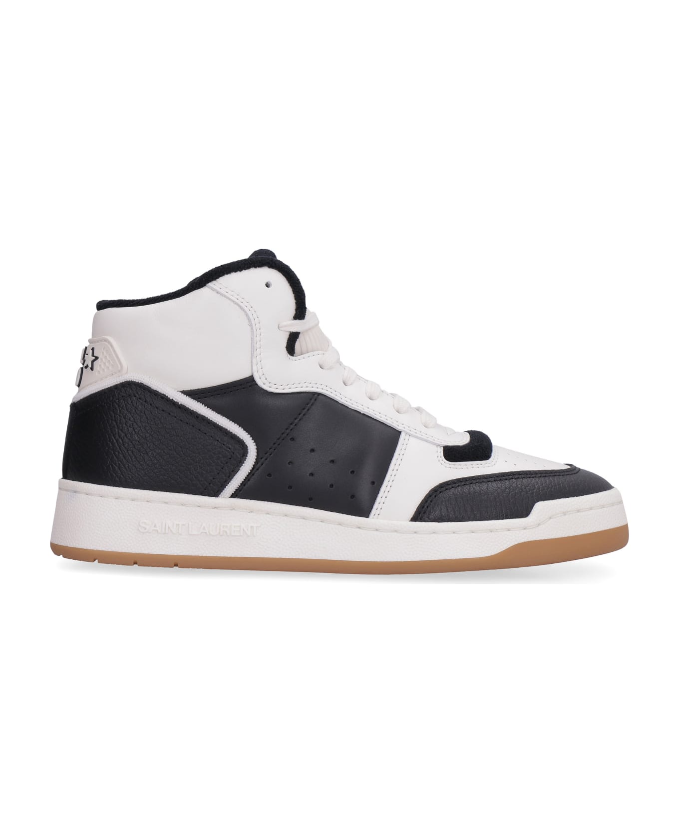 Saint Laurent Leather High-top Sneakers - black スニーカー