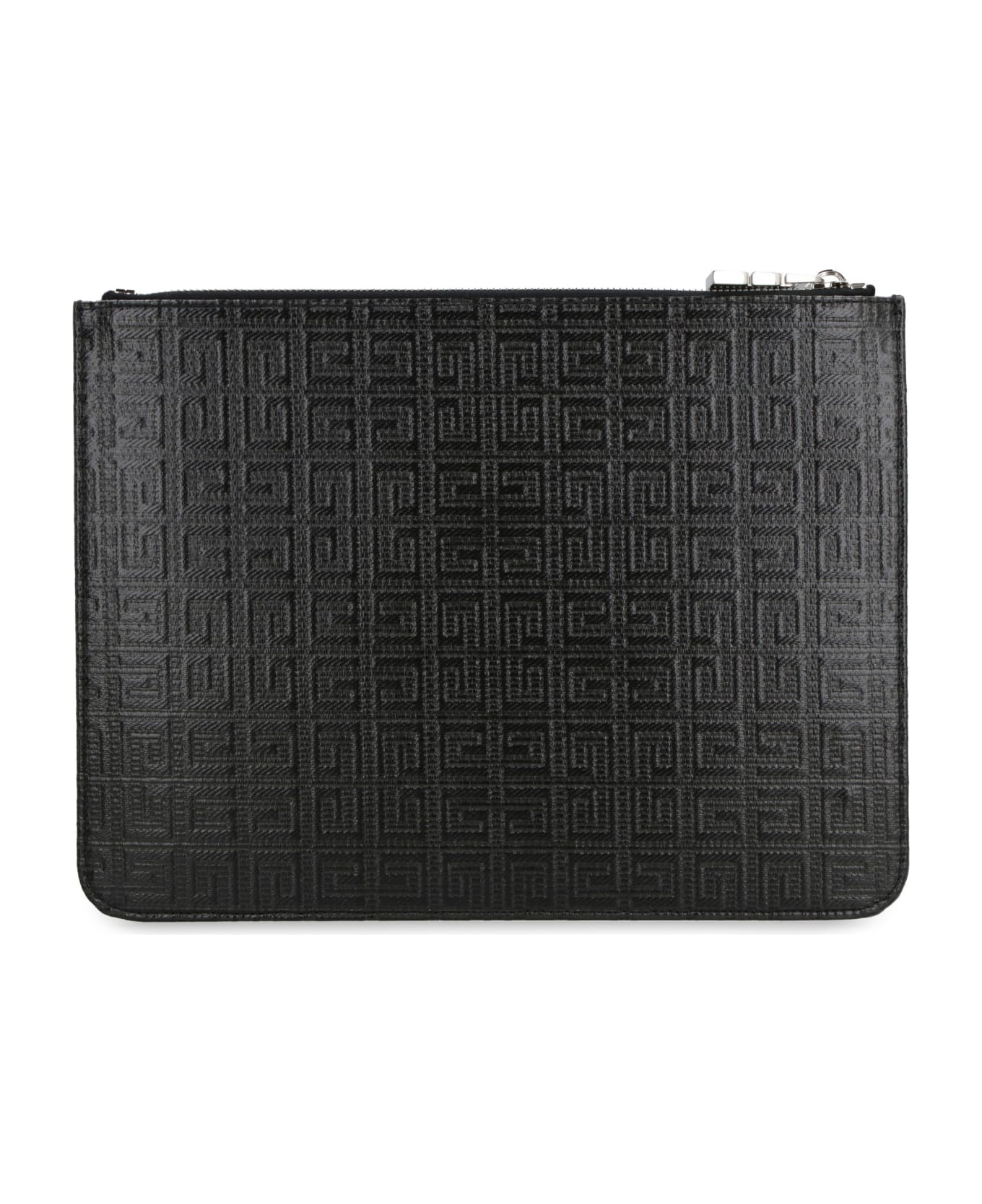Givenchy 4g Coated Canvas Flat Pouch - black