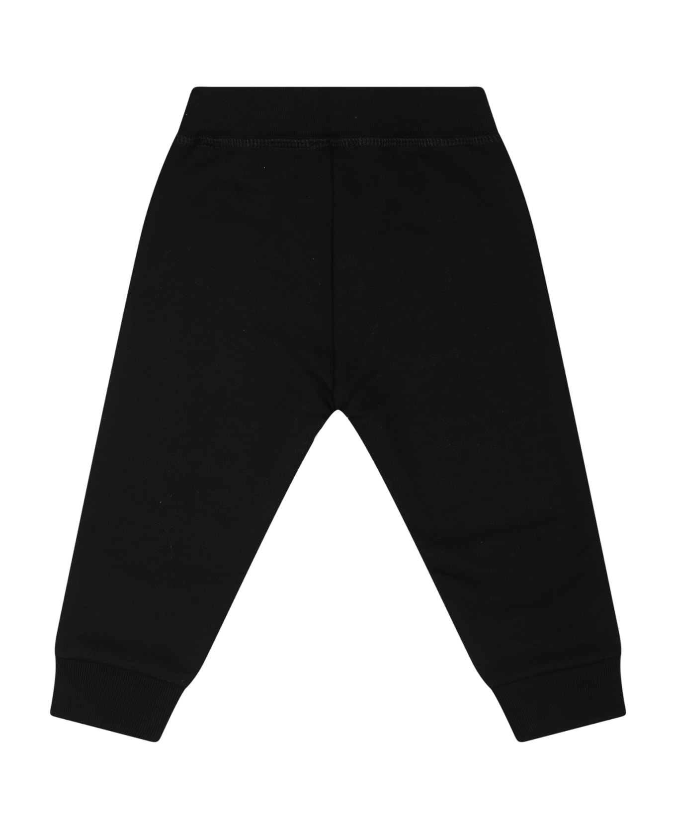 Dsquared2 Black Trousers For Baby Boy With Logo - Black ボトムス
