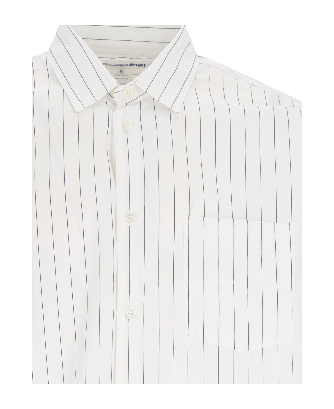 Comme des Garçons Striped Shirt - White シャツ