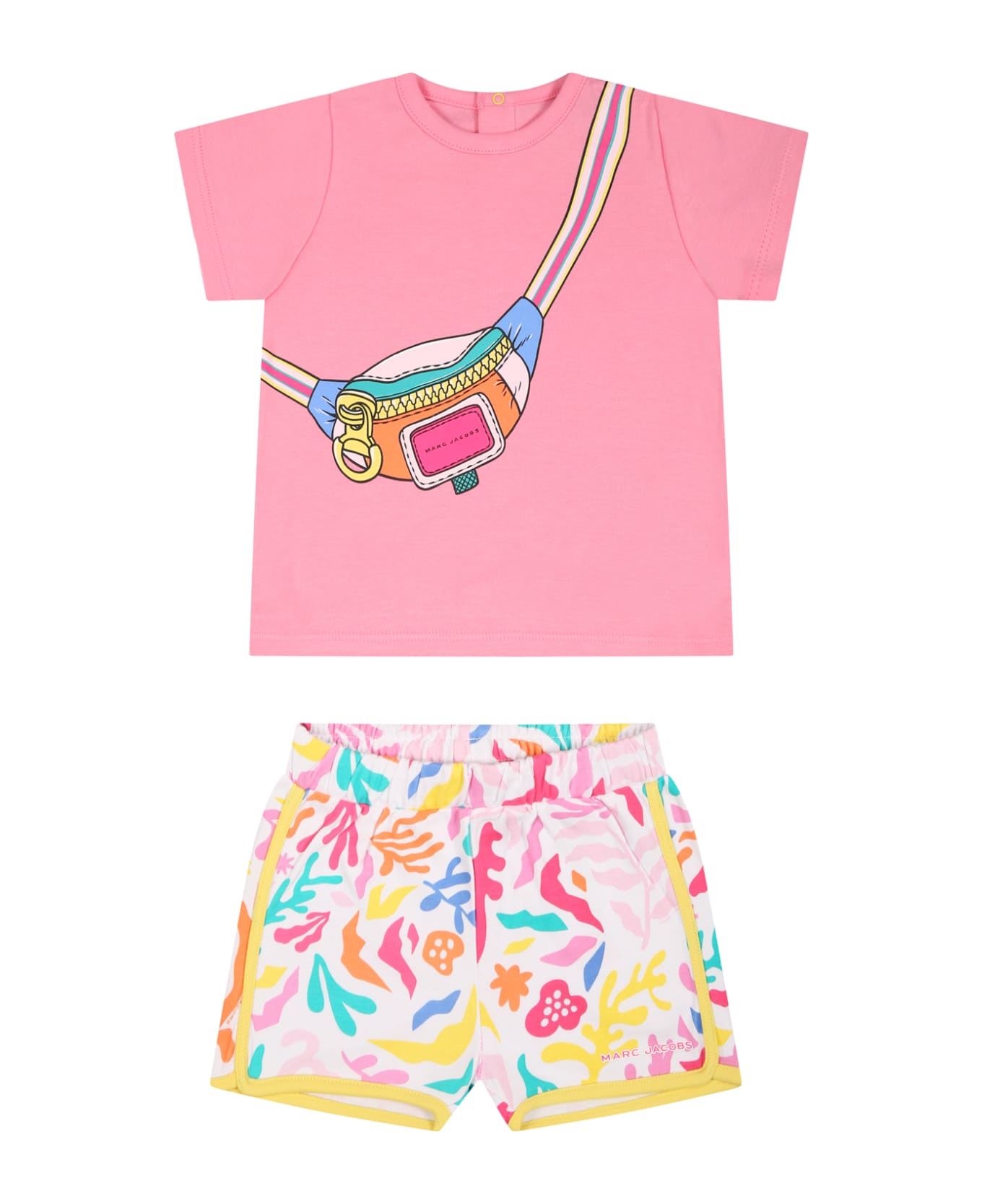 Marc Jacobs Multicolor Outfit For Baby Girl With Print And Logo - Multicolor ボトムス