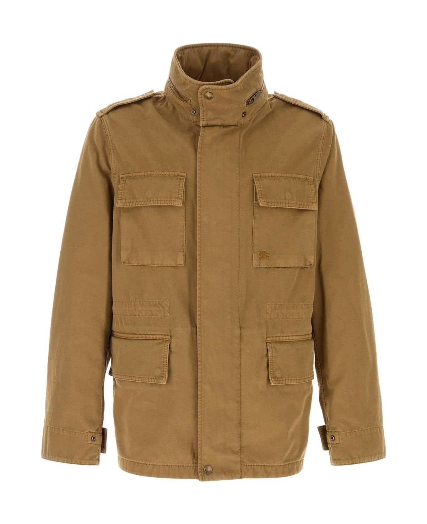 Burberry Camel Cotton Jacket - WALNUS
