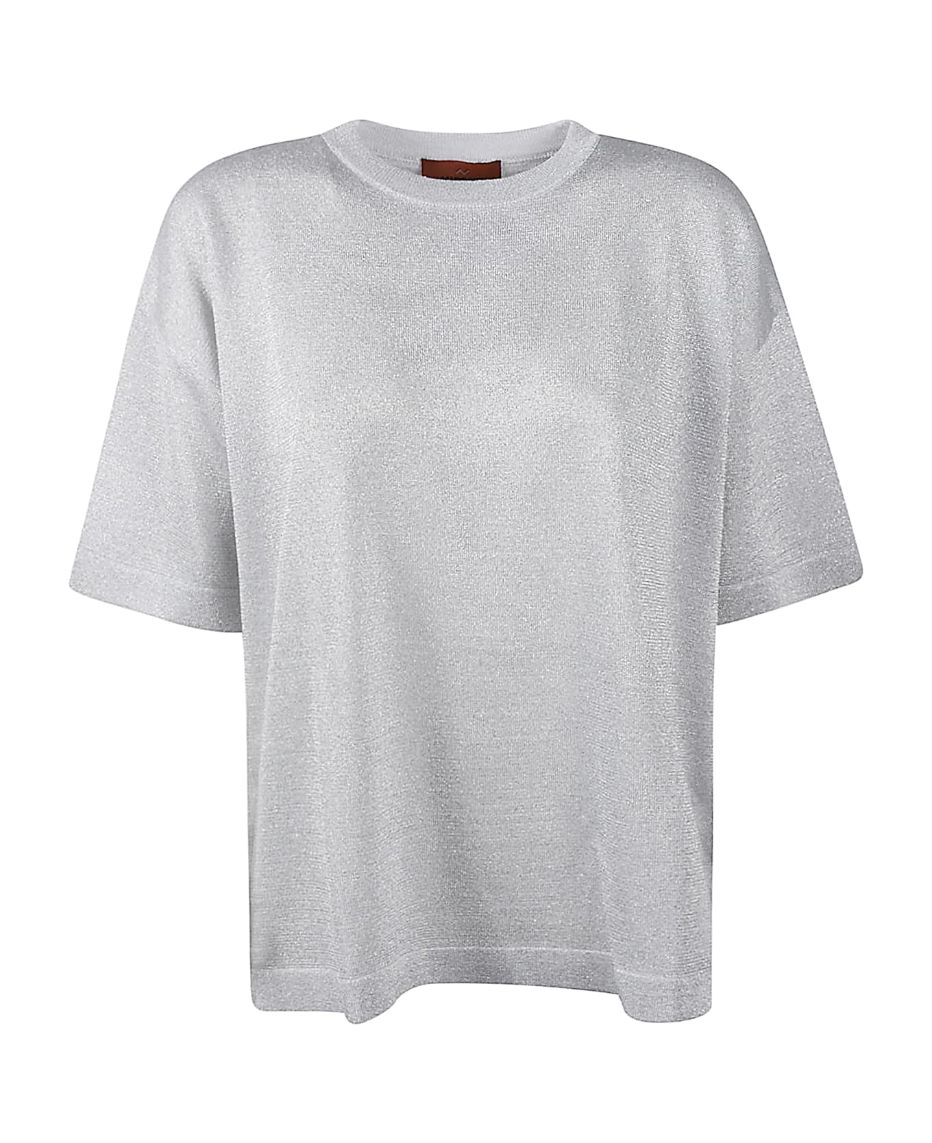 Missoni Round Neck Oversized T-shirt - Silver