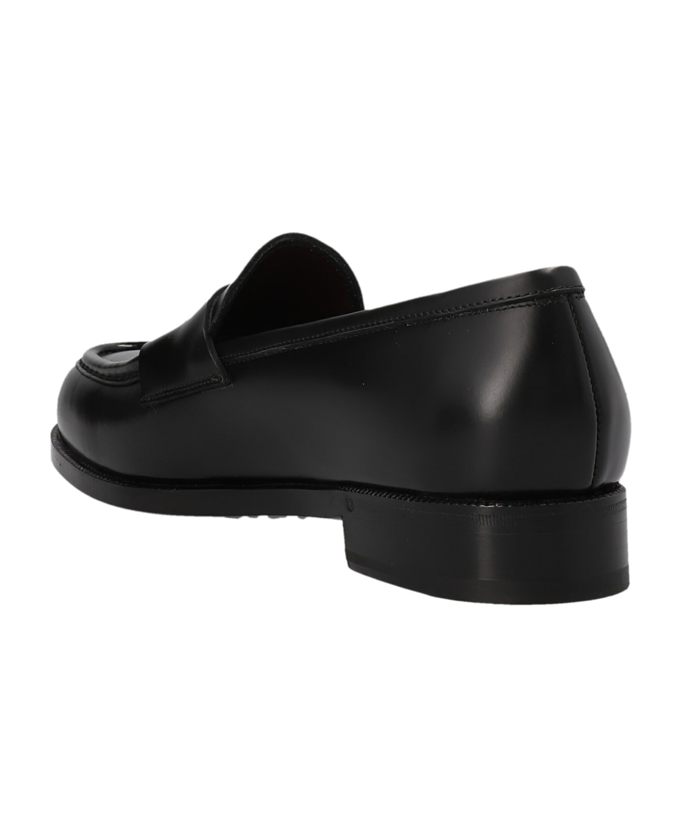 Lidfort Leather Loafers - Black   ローファー＆デッキシューズ