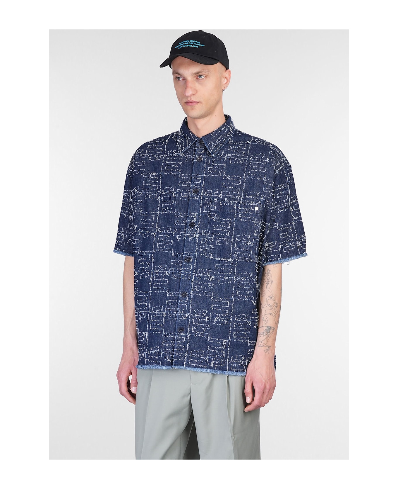 Études Shirt In Blue Cotton - blue
