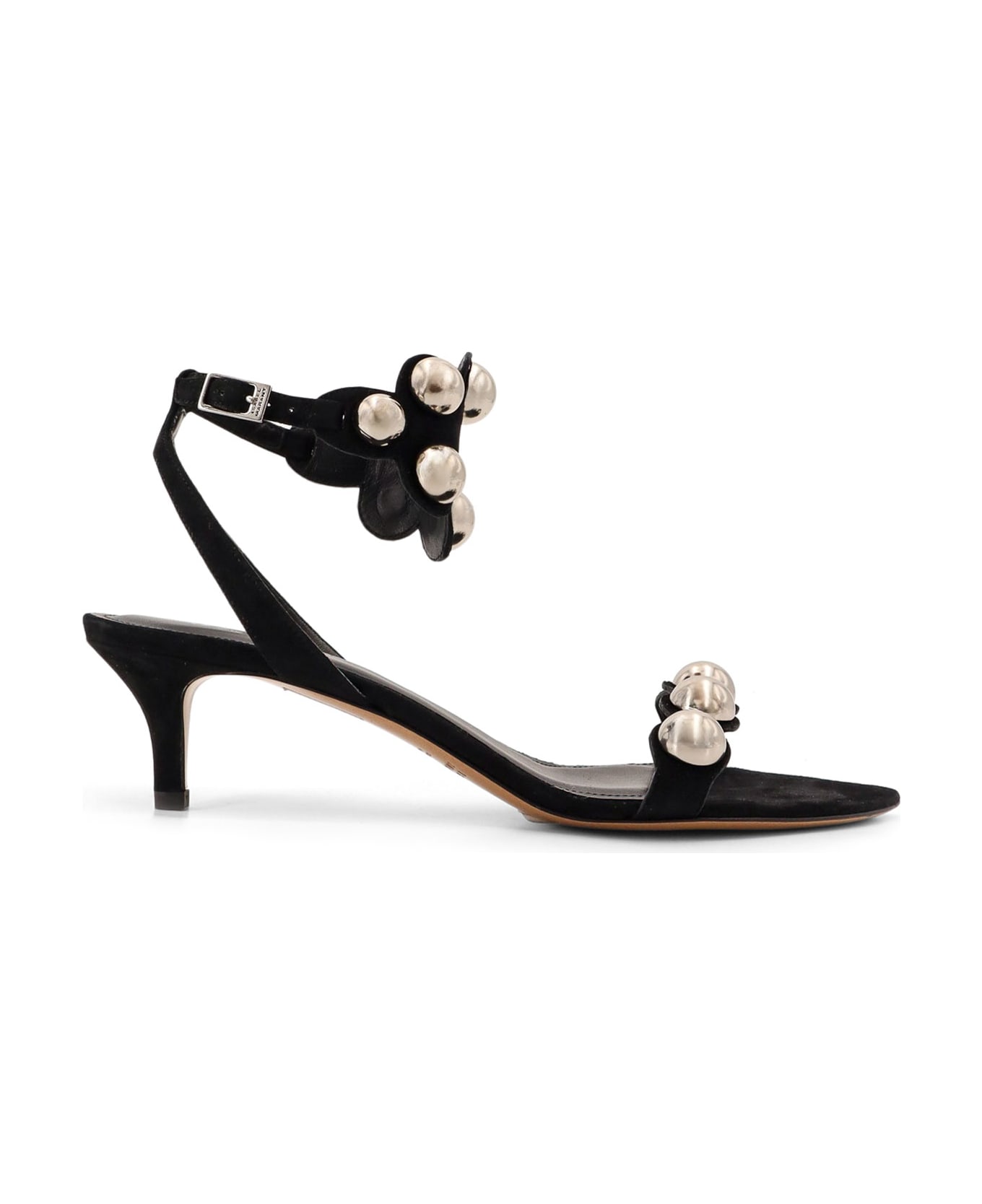 Isabel Marant Suede Sandals With Studs - Black