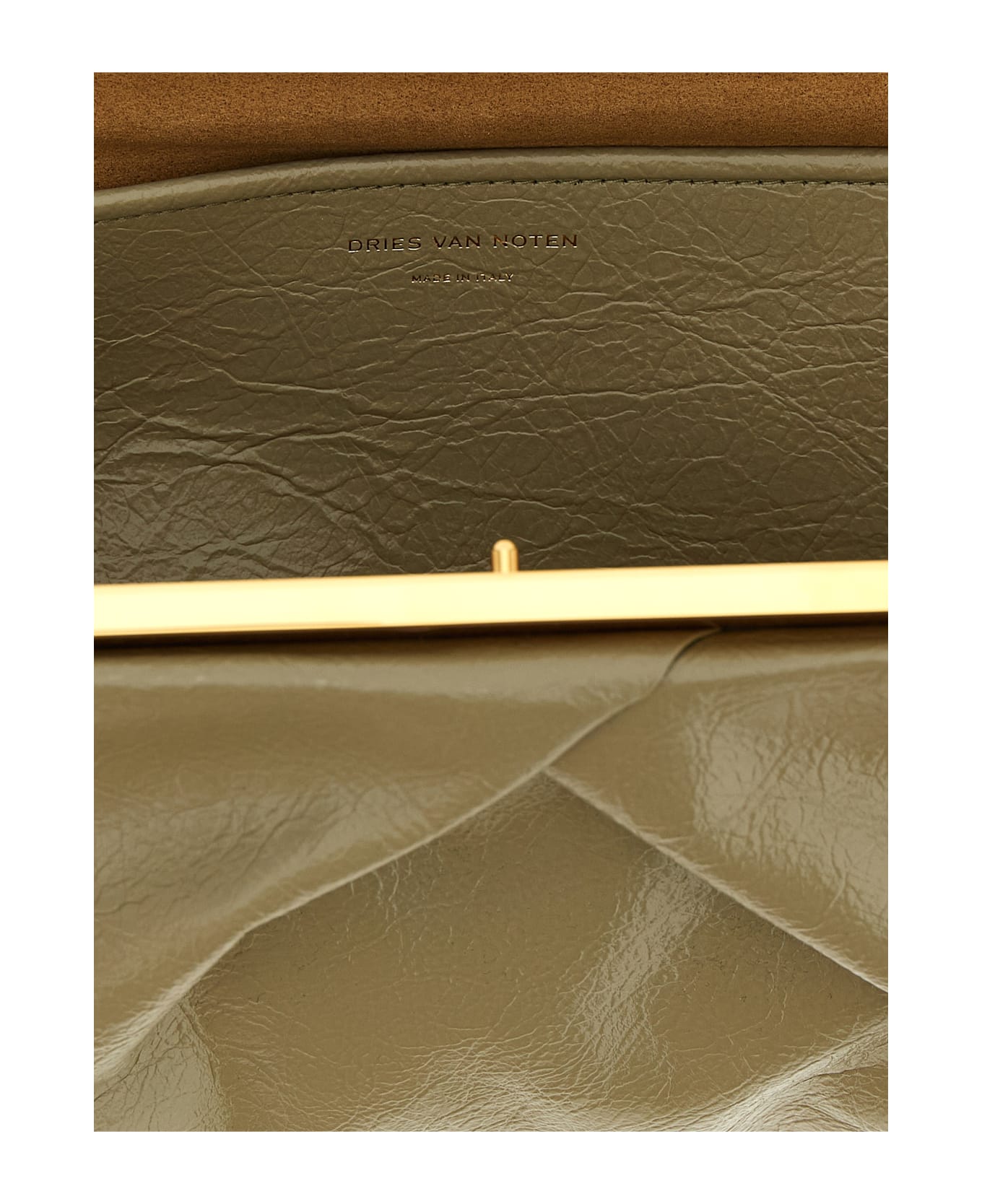 Dries Van Noten 
crisp
 Big Clutch - Green
