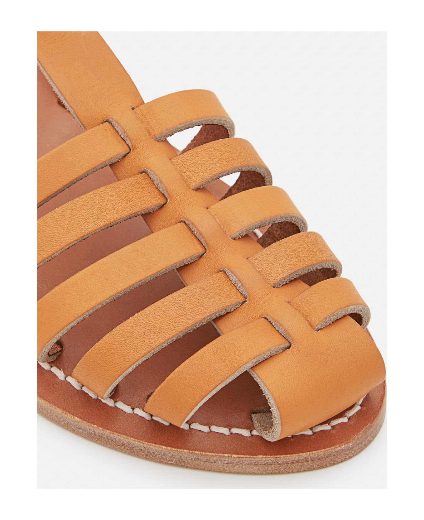 K.Jacques Adrien Leather Sandals - Beige