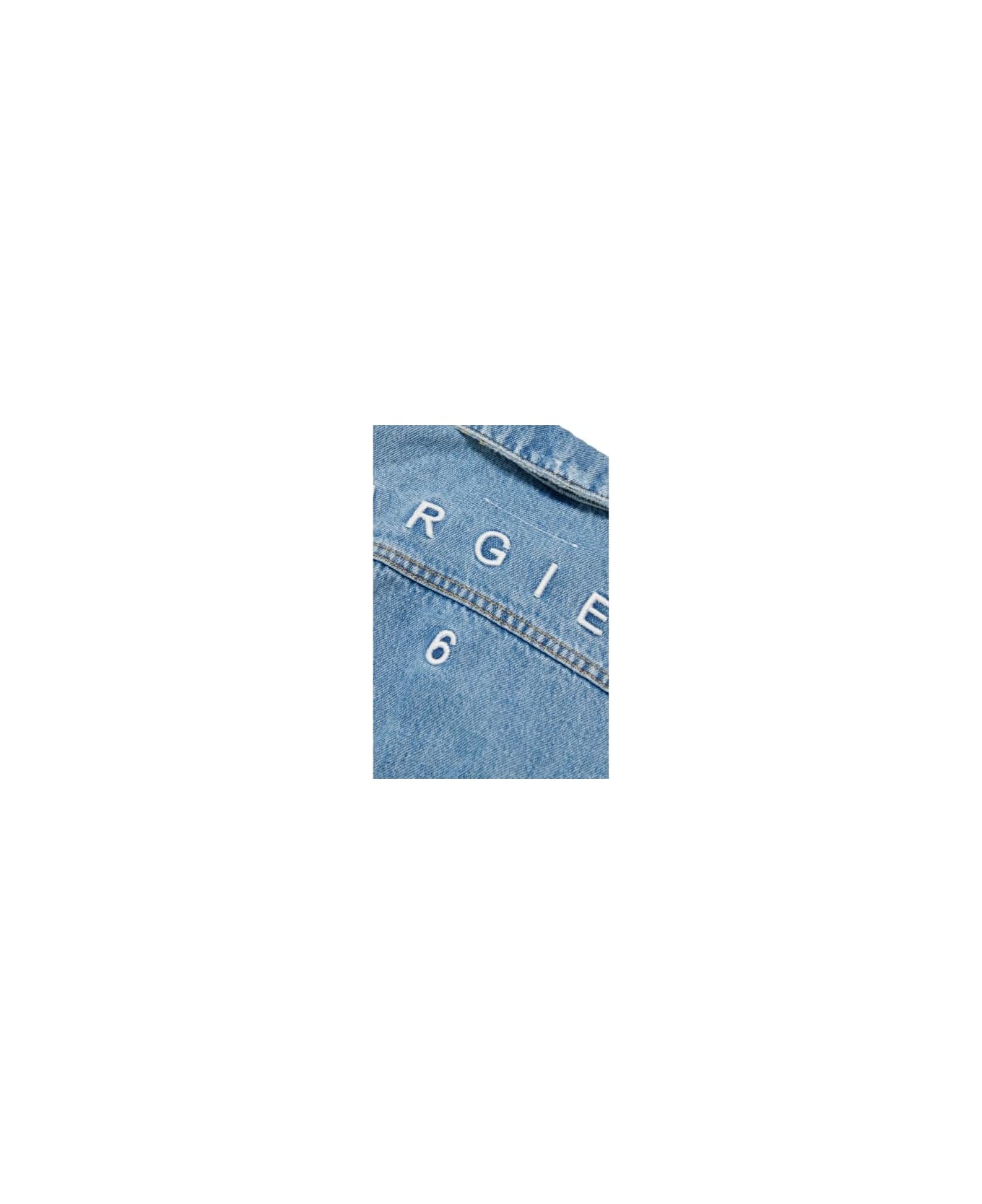 MM6 Maison Margiela Giubbino Con Logo - Blue コート＆ジャケット