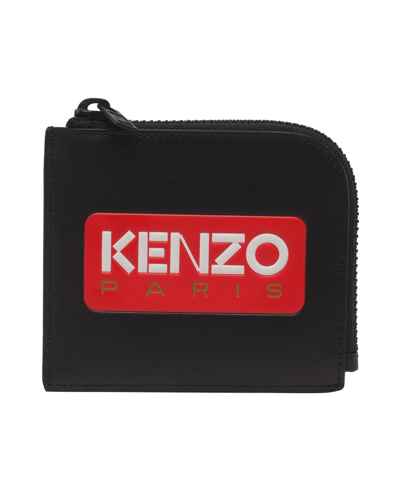 Kenzo Logo-printed Zipped Wallet - Black 財布