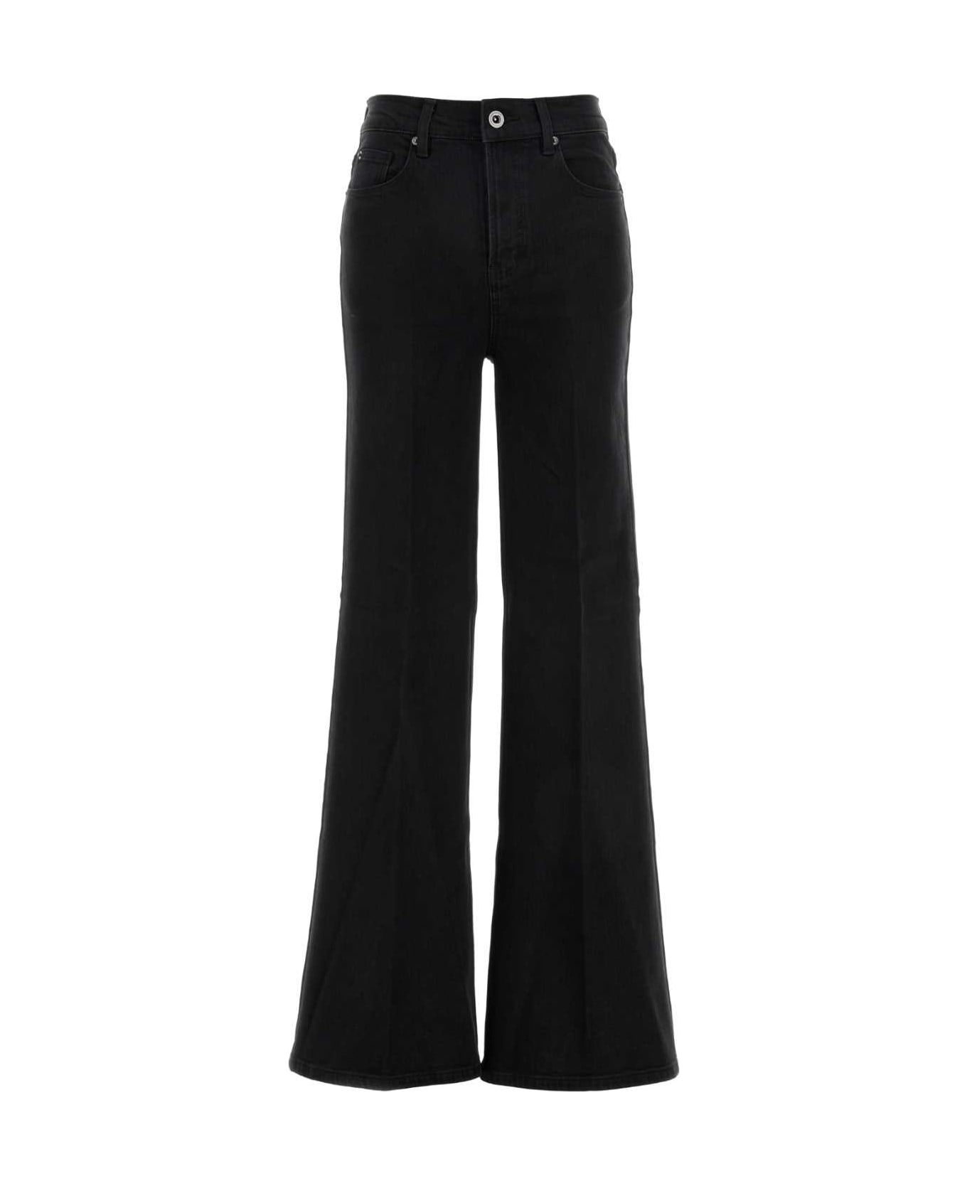 self-portrait Black Stretch Denim Jeans - BLACK