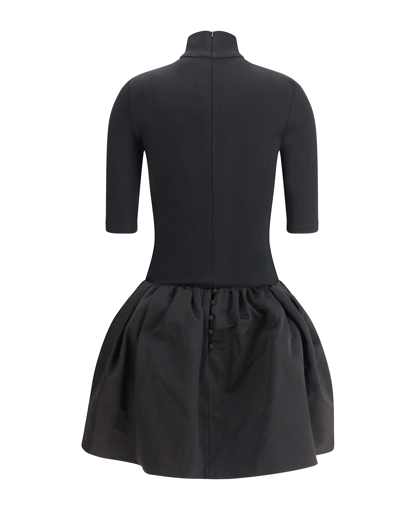 Magda Butrym High-neck Puff Skirt Mini Dress