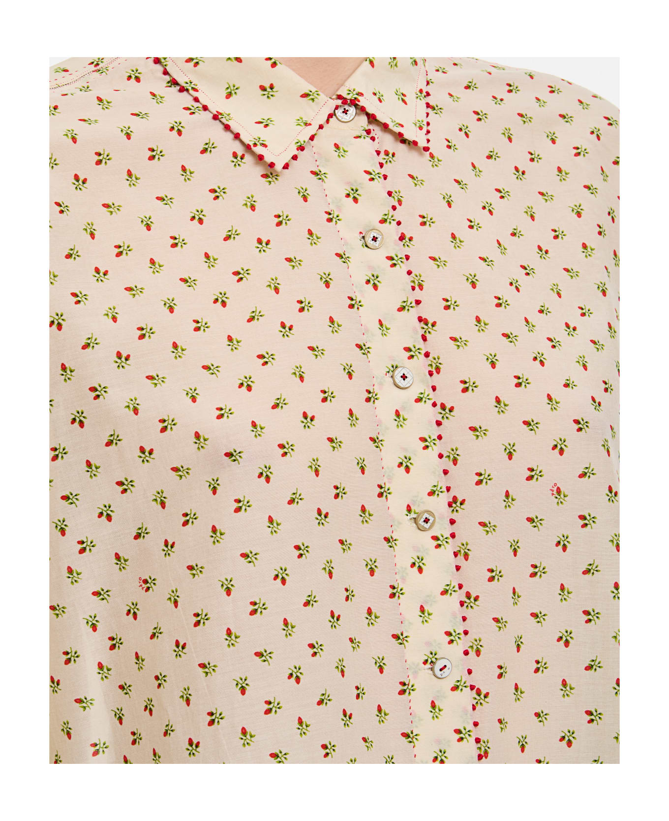 Péro Pattern Cotton Shirt - As Multi