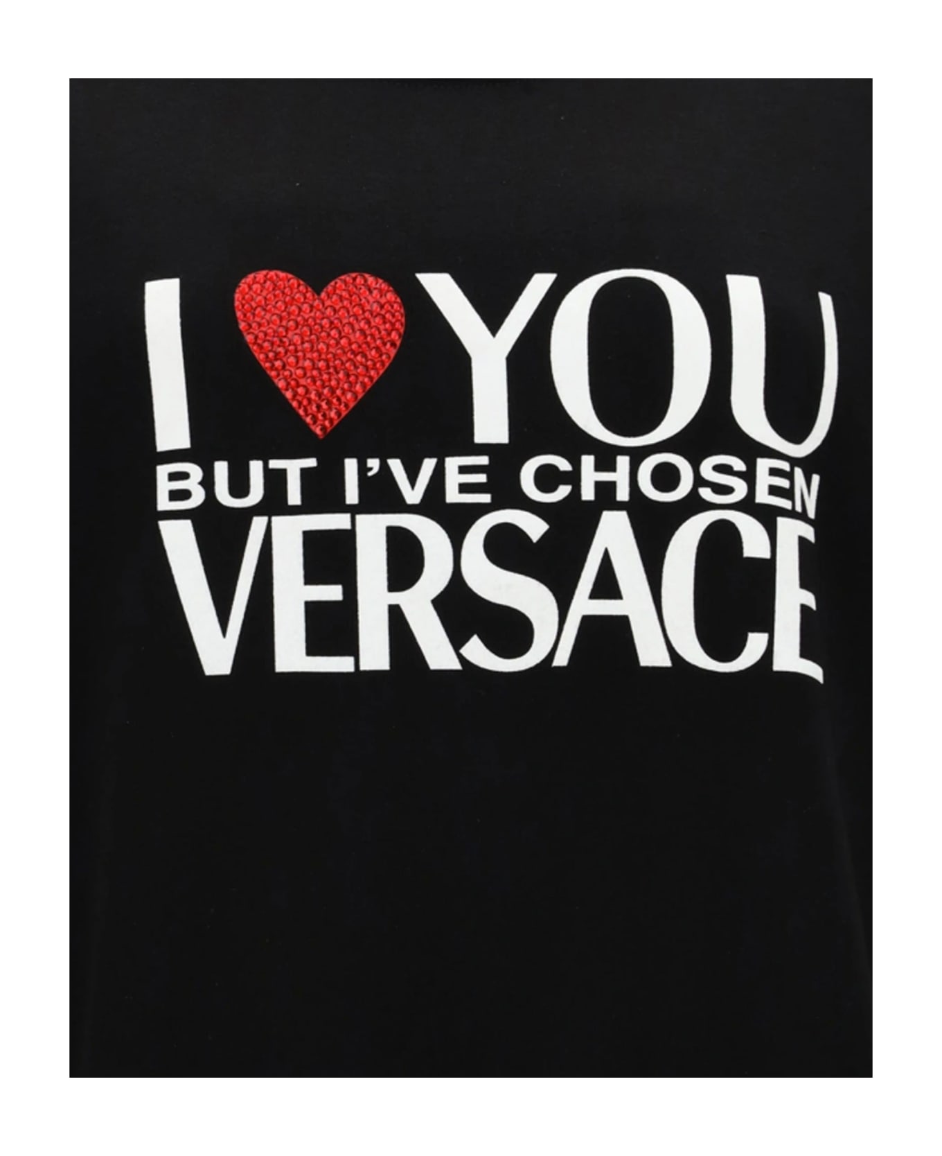 Versace Cotton Logo Sweatshirt - Black