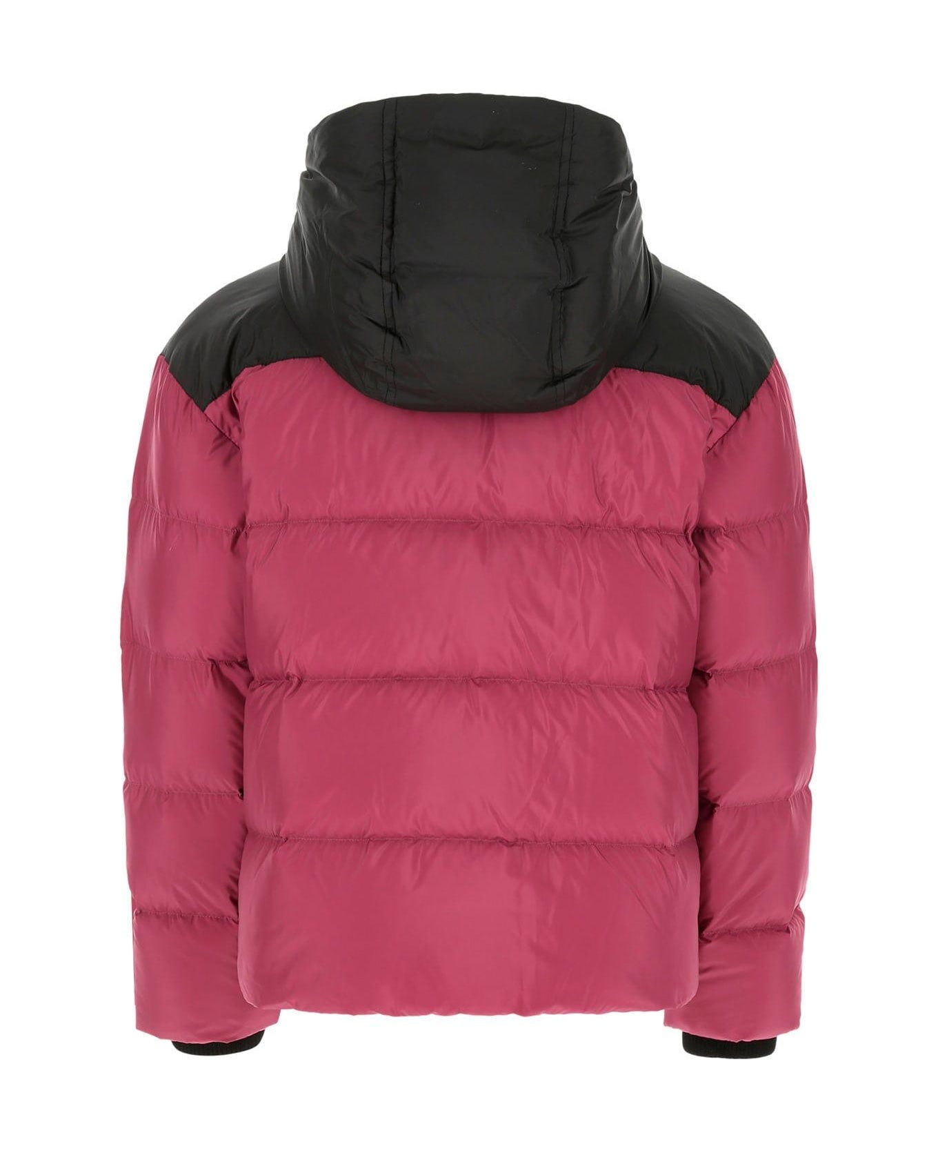 ダウンジャケット Dsquared Two-Tone Denim And Polyester Down Jacket Dsquared2 Dsquared Two-tone Denim And Polyester Down Jacket