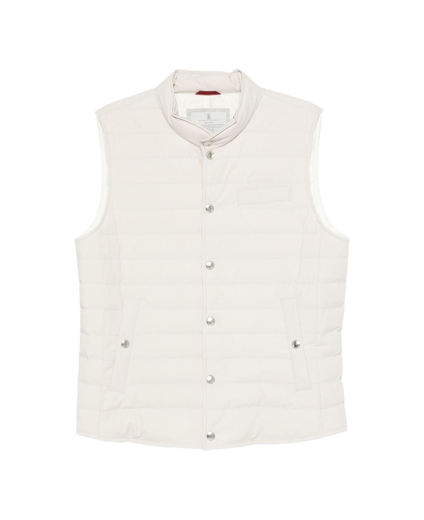 Brunello Cucinelli Nylon Down Vest - White