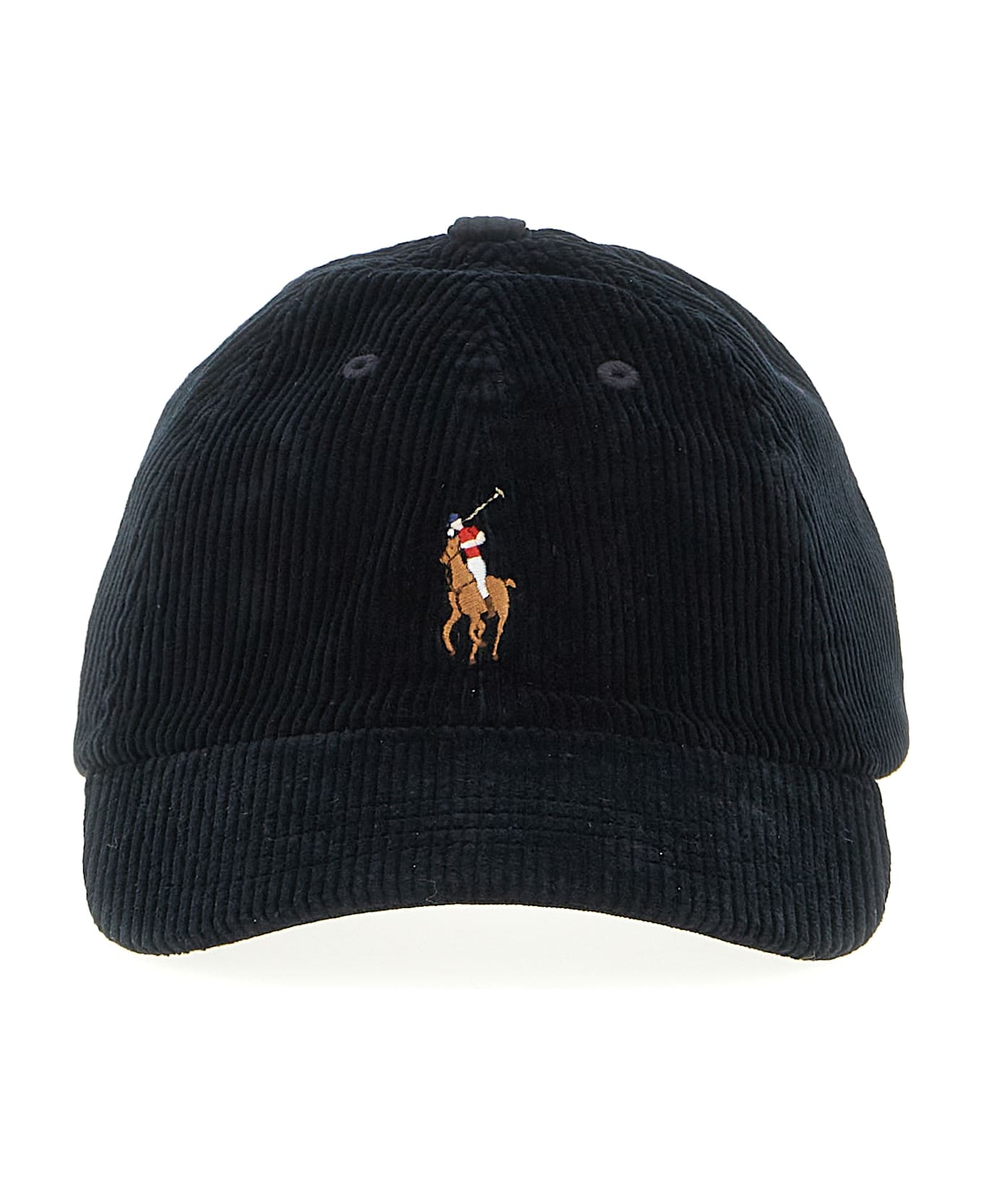 Polo Ralph Lauren Ribbed Velvet Hat - Black  