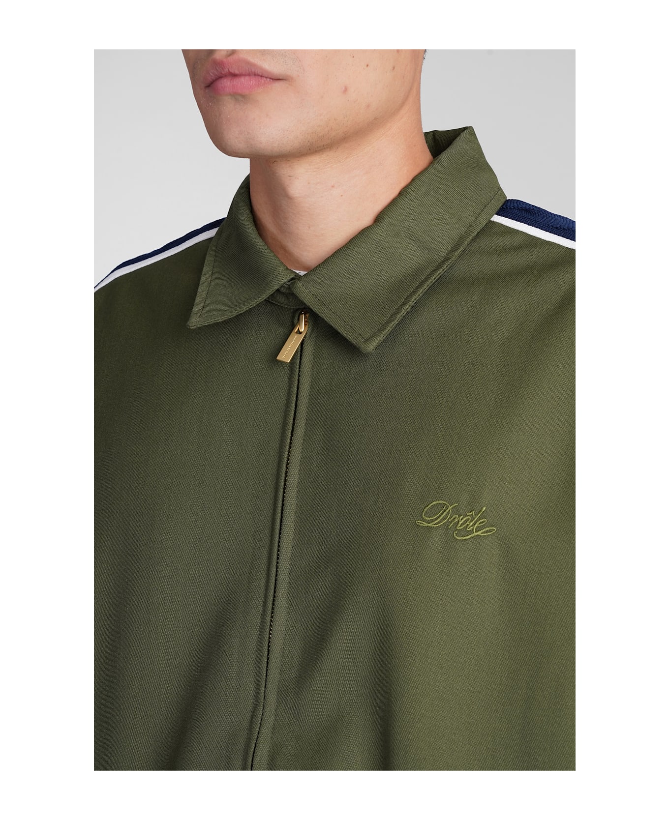 Drôle de Monsieur Casual Jacket In Green Polyester - green