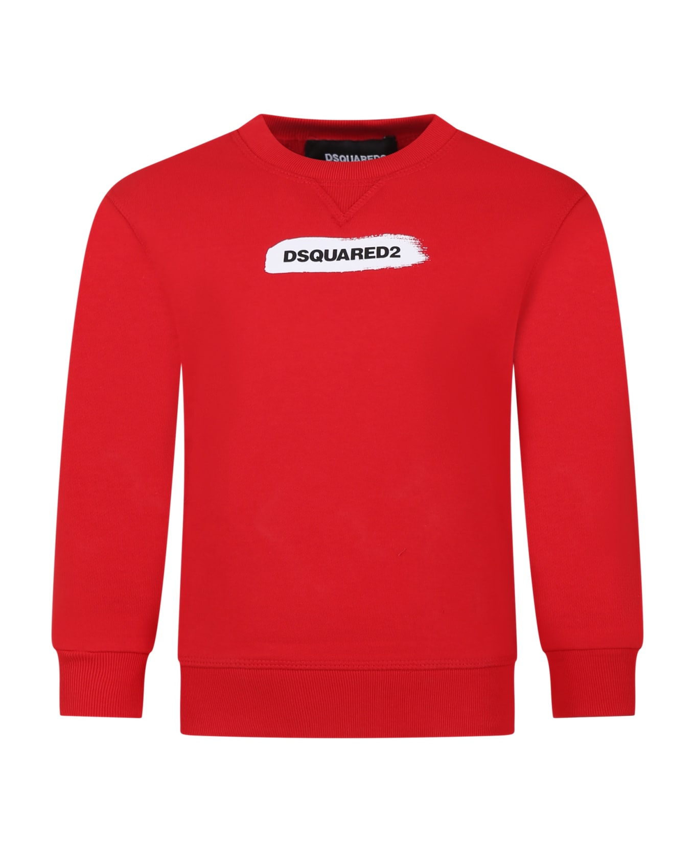 Dsquared2 Red Sweatshirt For Boy With Logo - Red