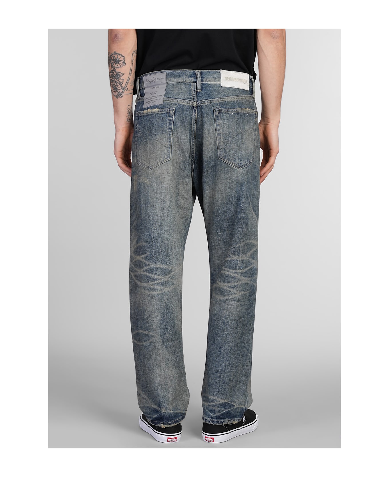 Yohji Yamamoto Jeans In Blue Denim - blue