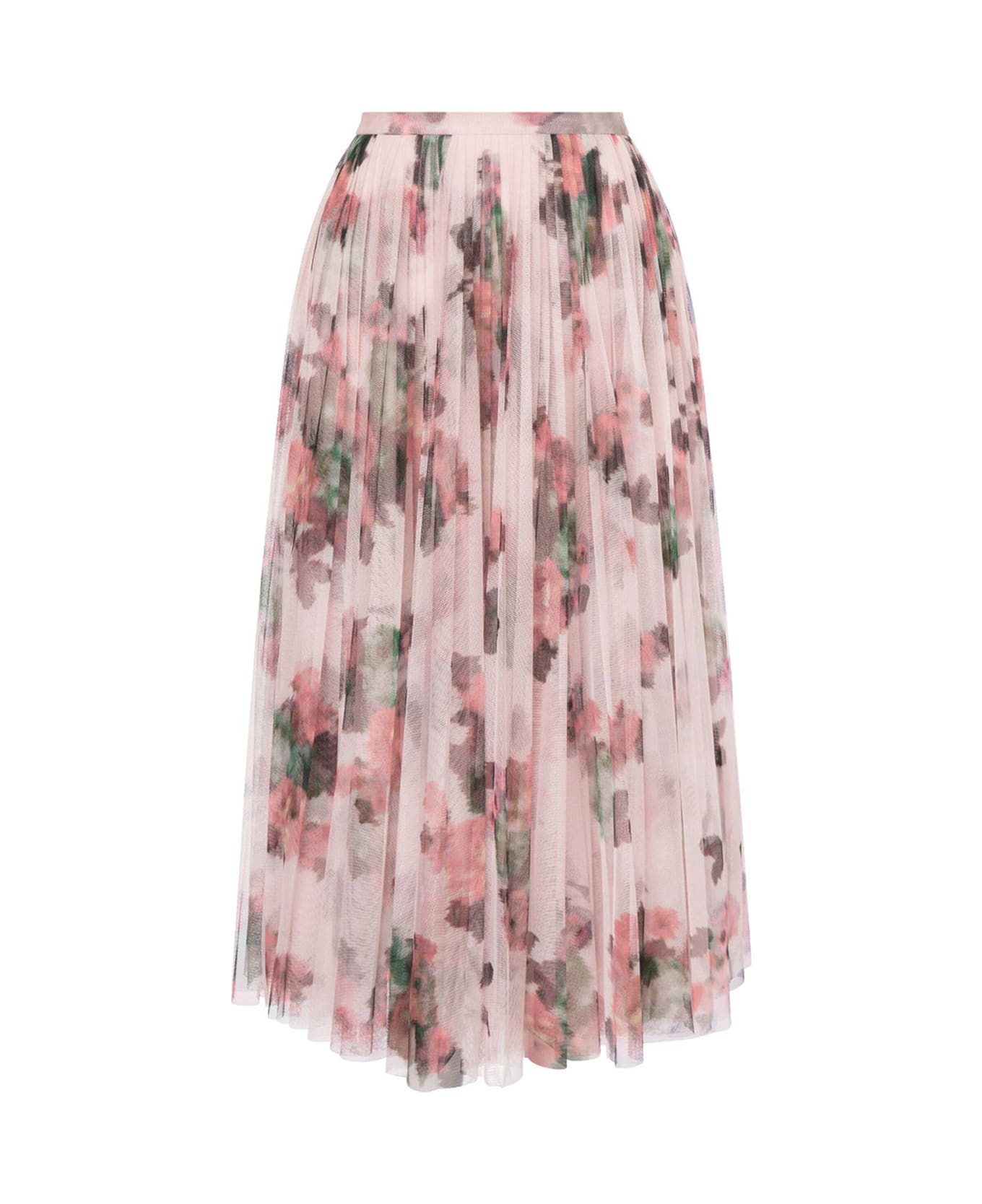 Philosophy di Lorenzo Serafini Printed Tulle Skirt - Beige