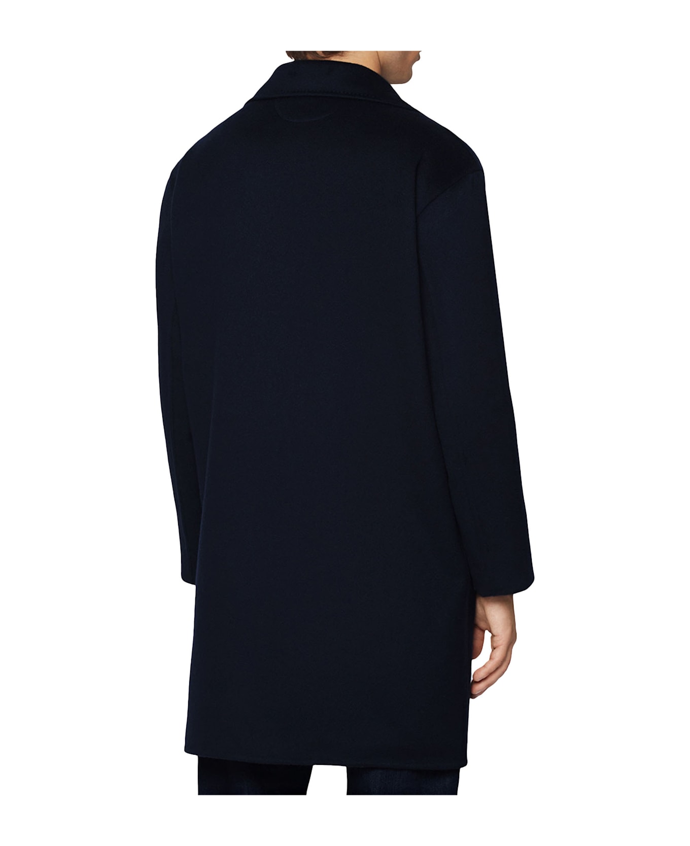 Kiton Outdoor Jacket Cashmere - NAVY BLUE コート