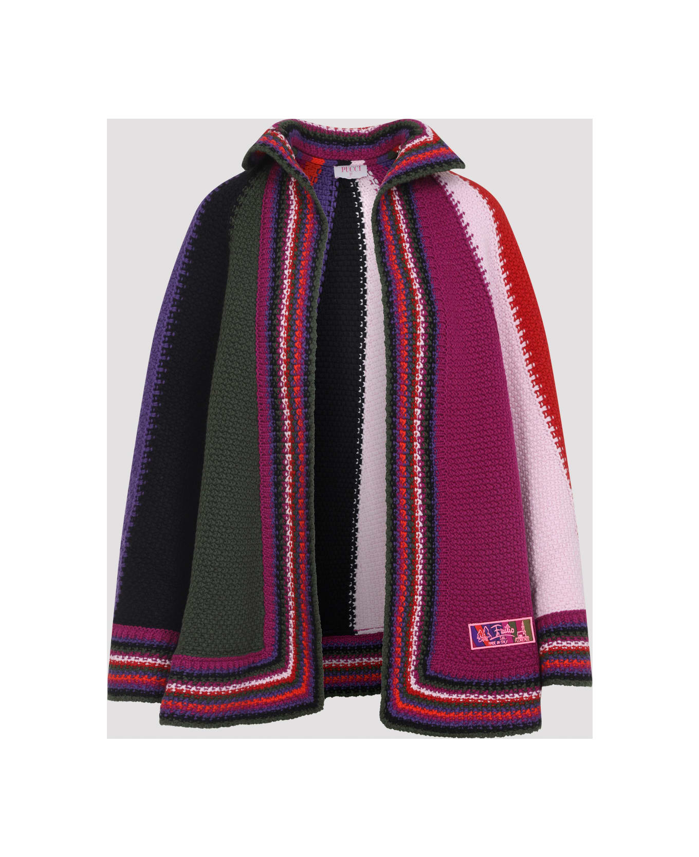 Pucci Wool Cape - Multicolor