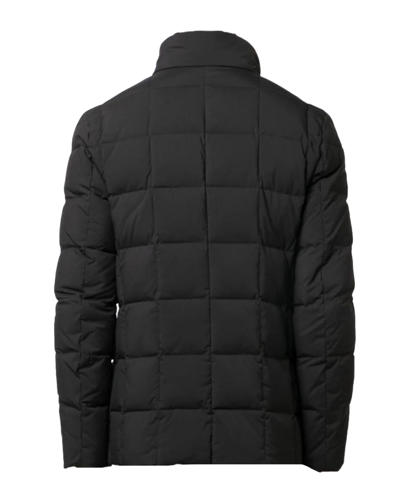 Fay Black Feather Down Padded Jacket - Black