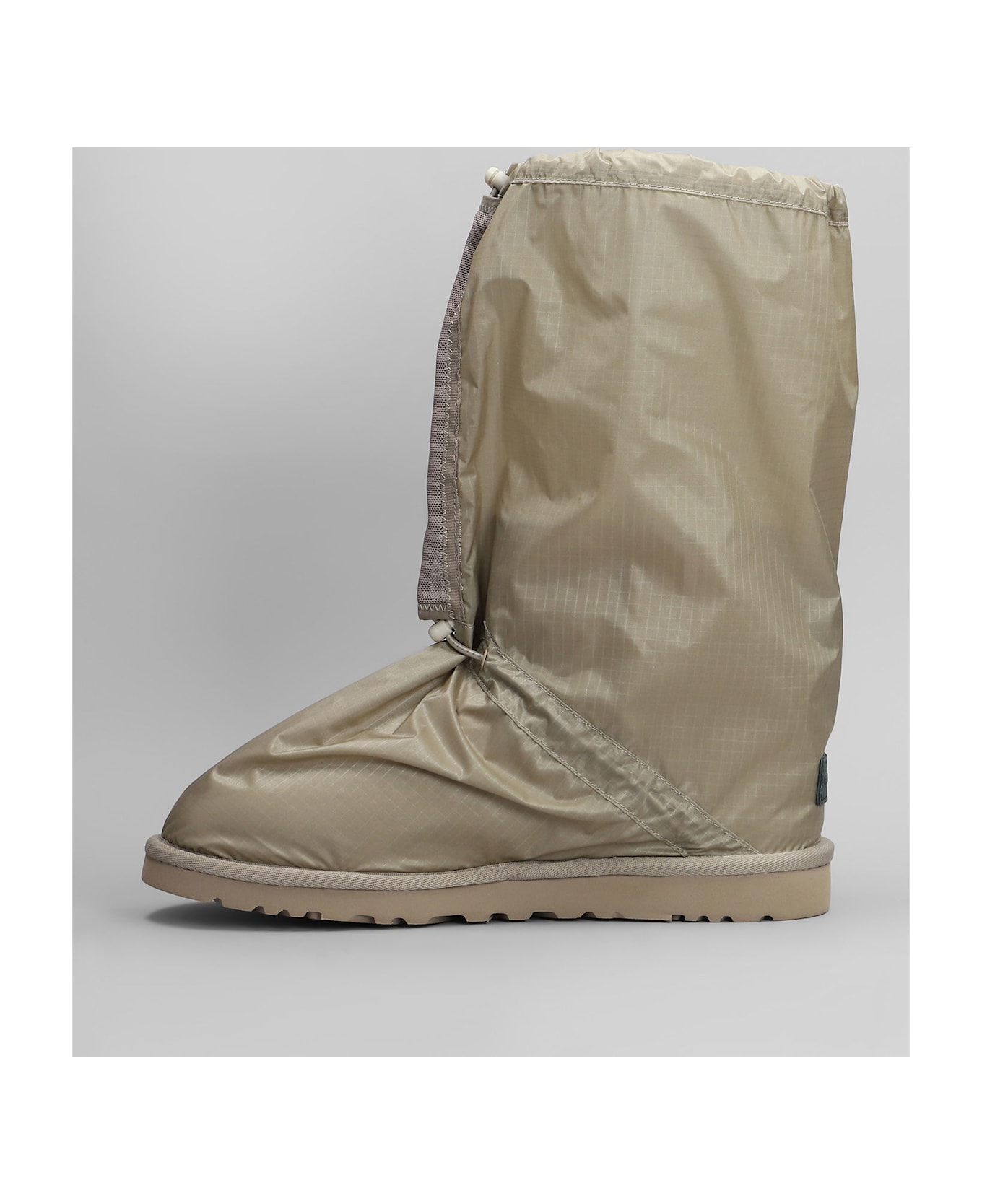 UGG Classic Mini Low Heels Boots In Green Nylon - green