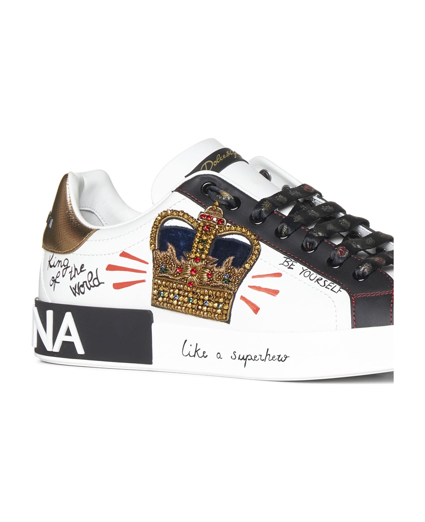 Dolce & Gabbana Portofino Sneakers With Patch And Embroidery | italist ...