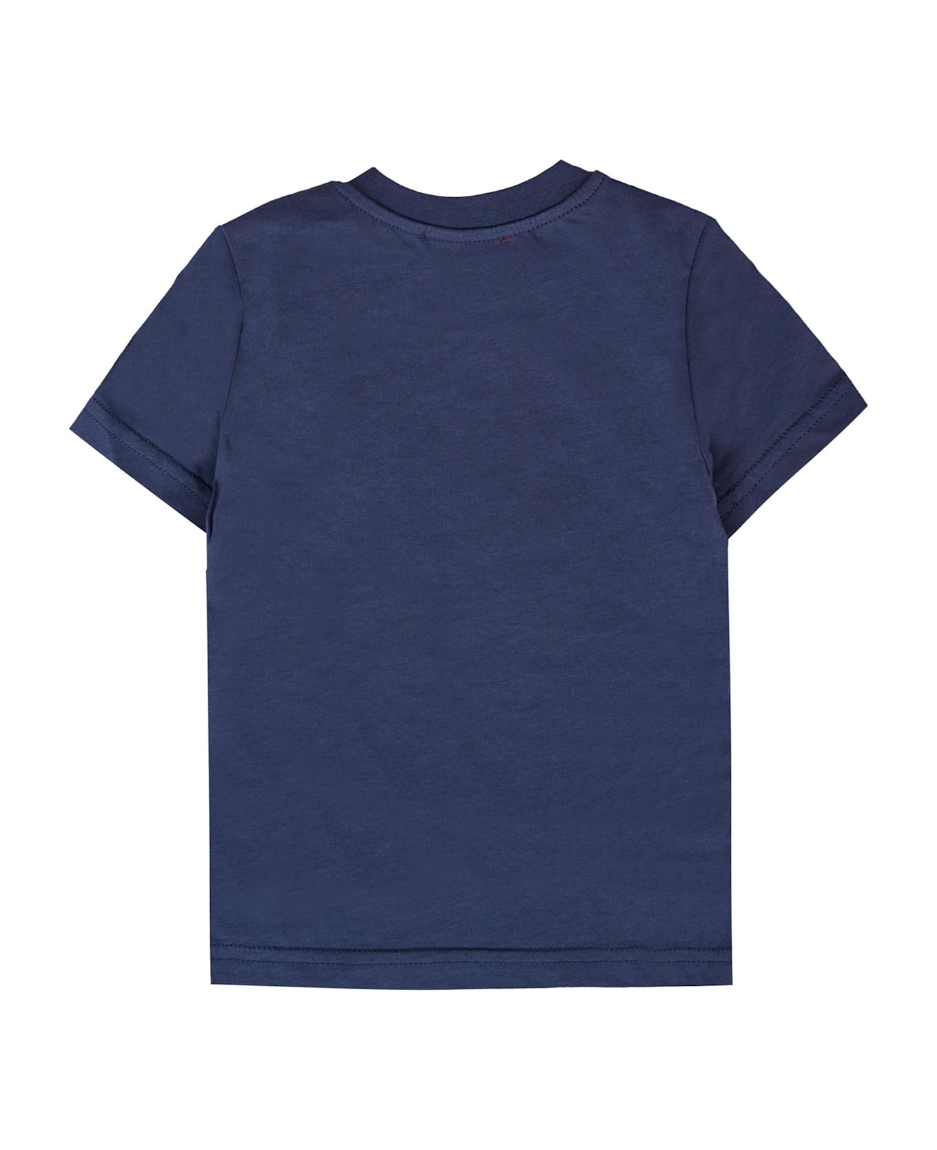 Diesel Blue T-shirt For Baby Boy With Logo - Blue