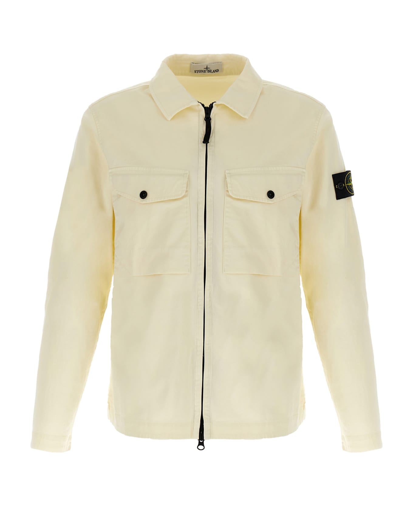 Stone Island Cotton Overshirt - White