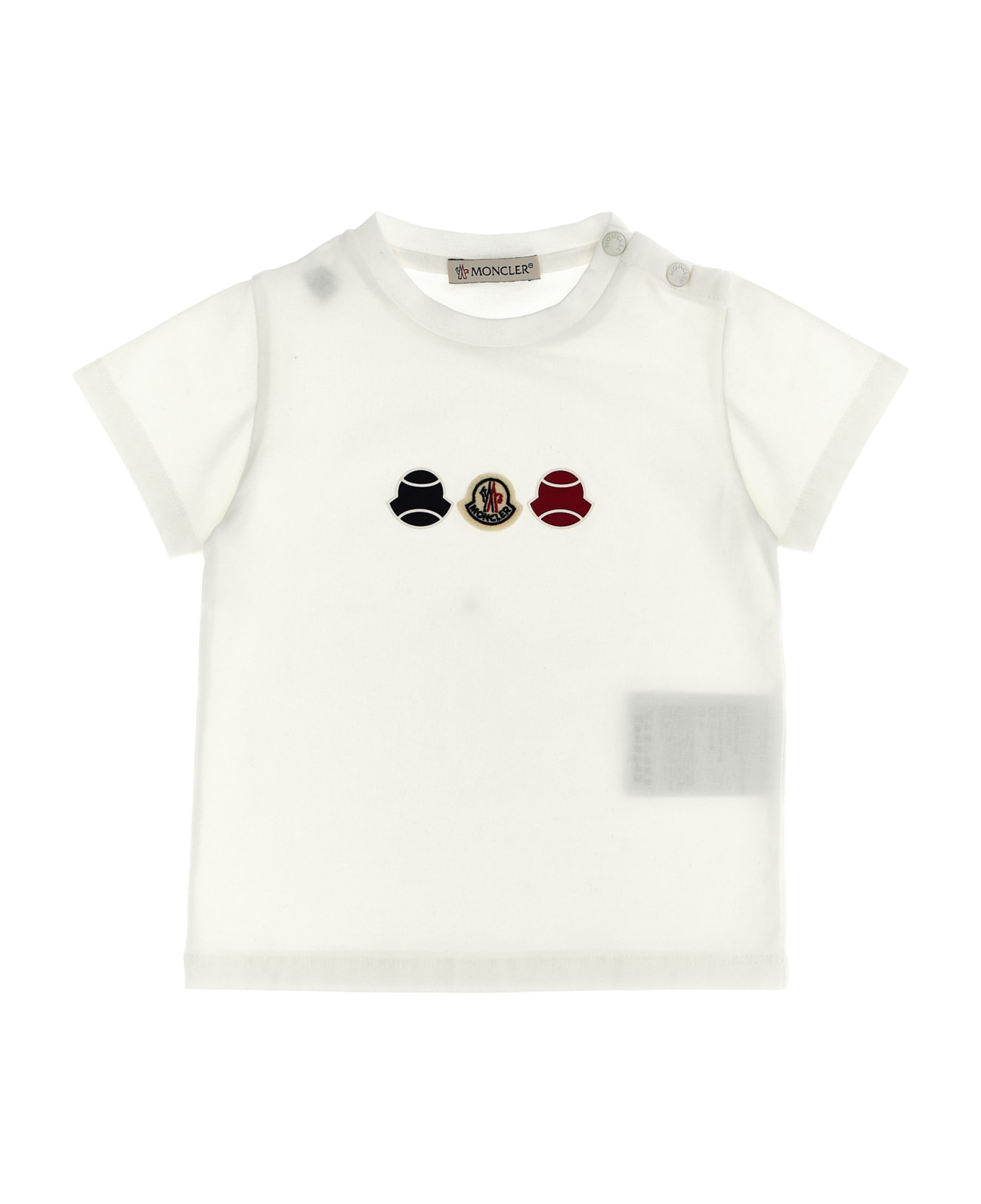 Moncler T-shirt Logo - White