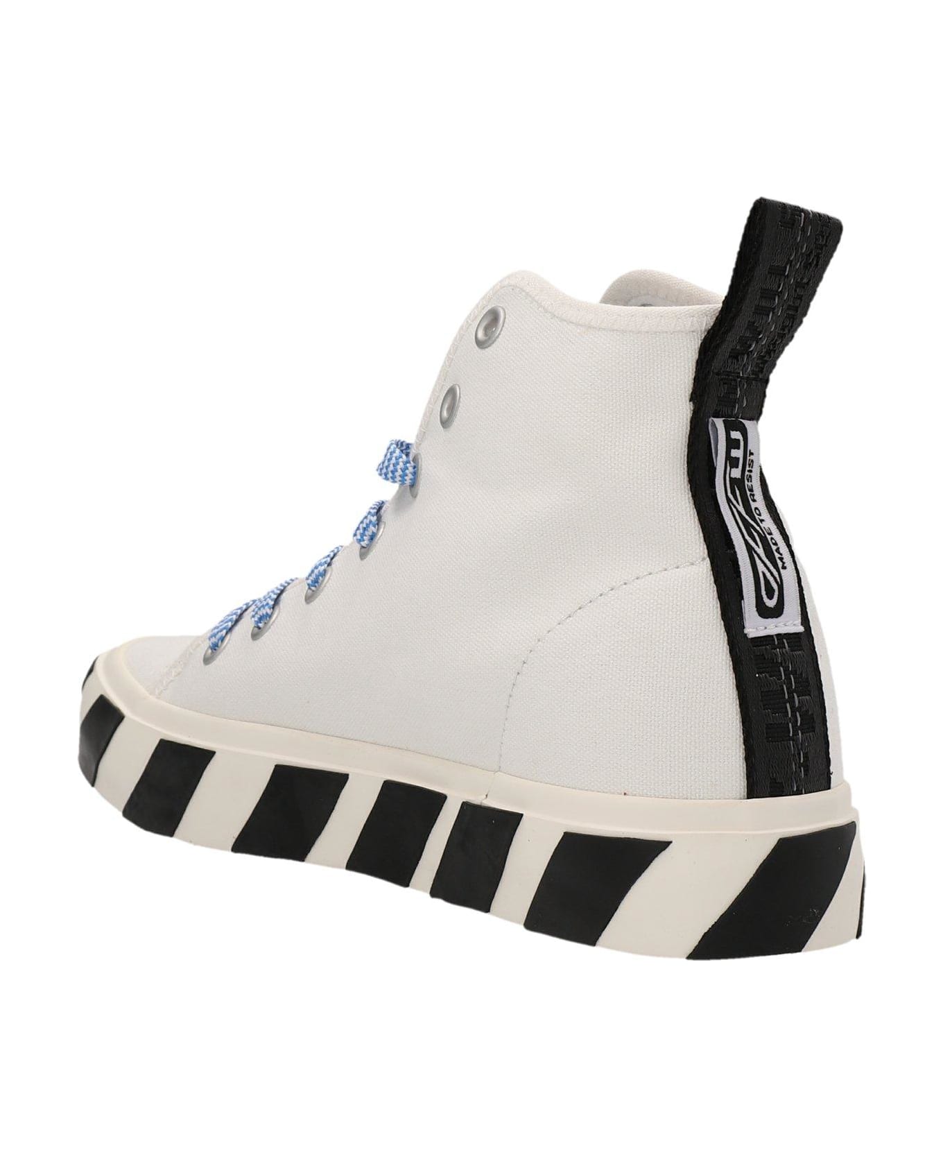 Off-White Logo Tape High-top Sneakers - Rosso