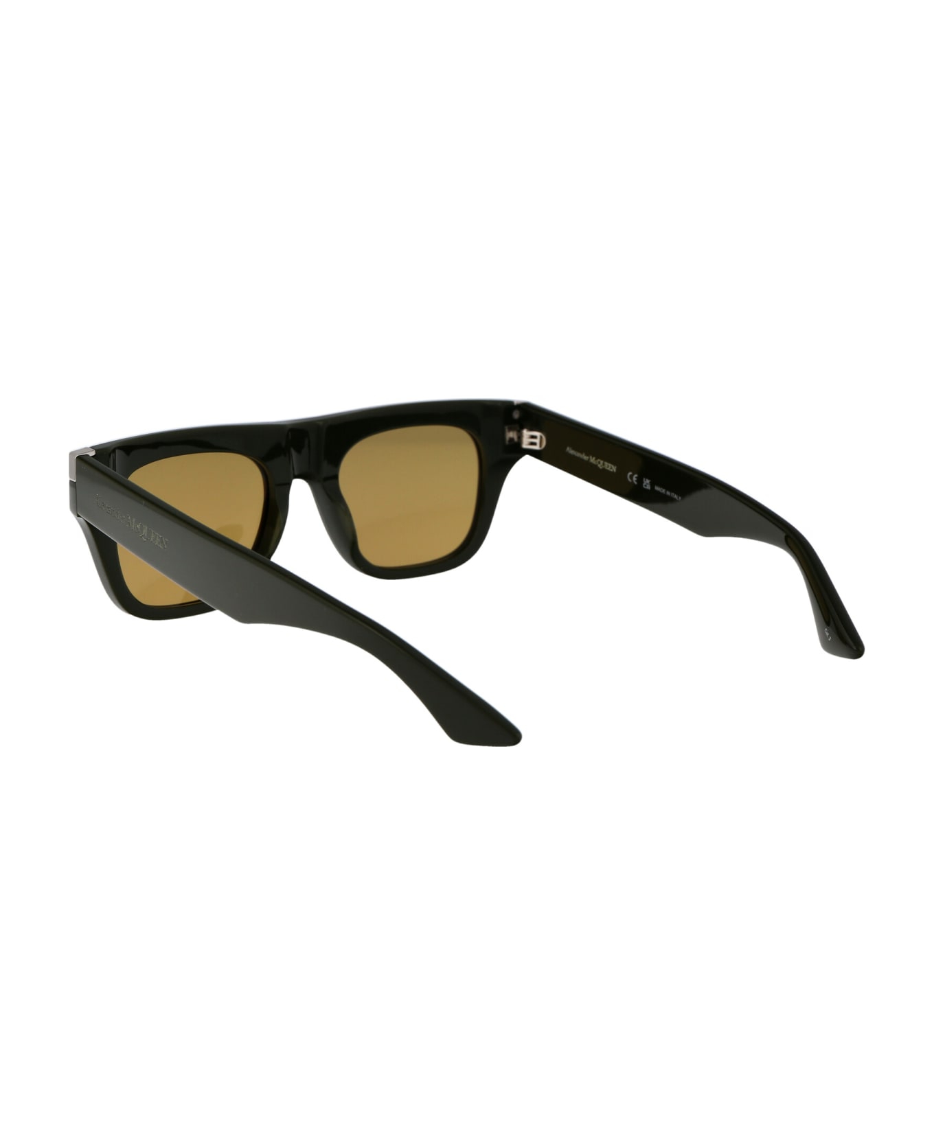 Alexander McQueen Eyewear Am0441s Sunglasses - 004 GREEN GREEN BROWN サングラス
