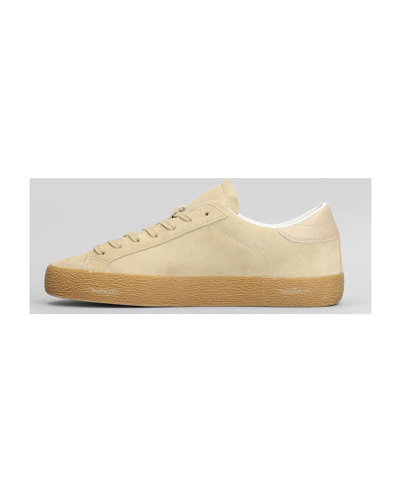 D.A.T.E. Hill Low Sneakers In Beige Suede - beige
