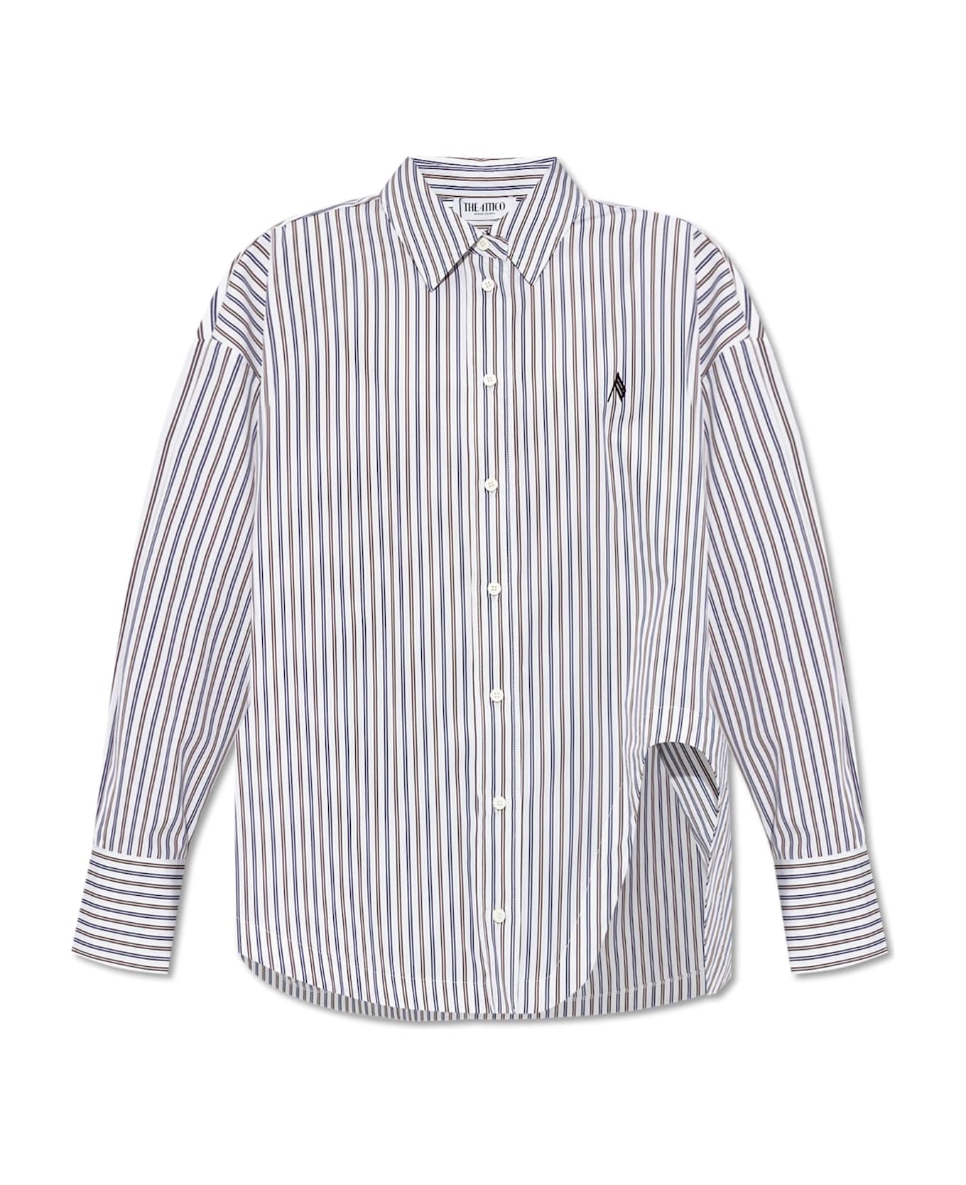 The Attico Shirt With A Striped Pattern - MultiColour