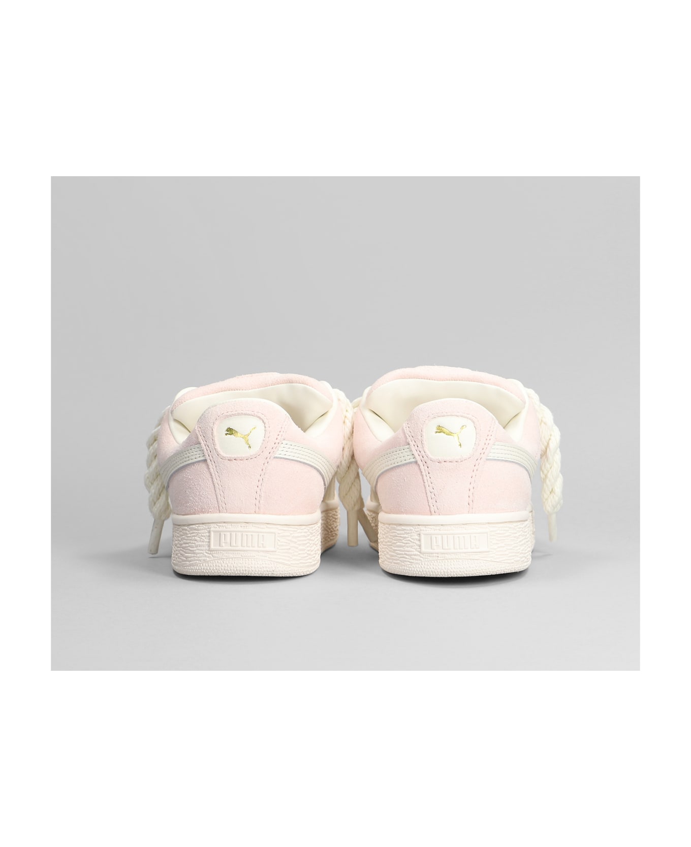 Puma Suede Xl Sneakers In Rose-pink Suede - rose-pink