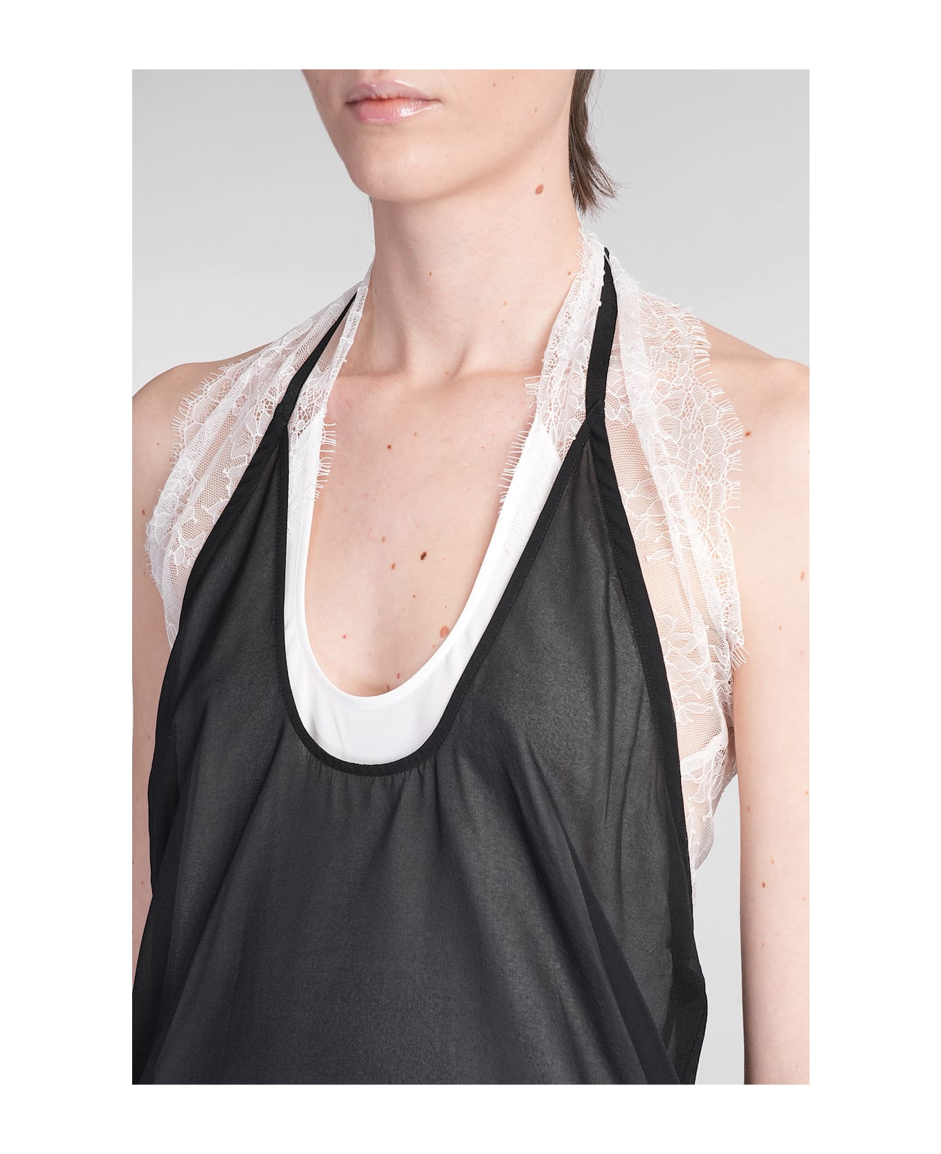Helmut Lang Topwear In Black Silk - black