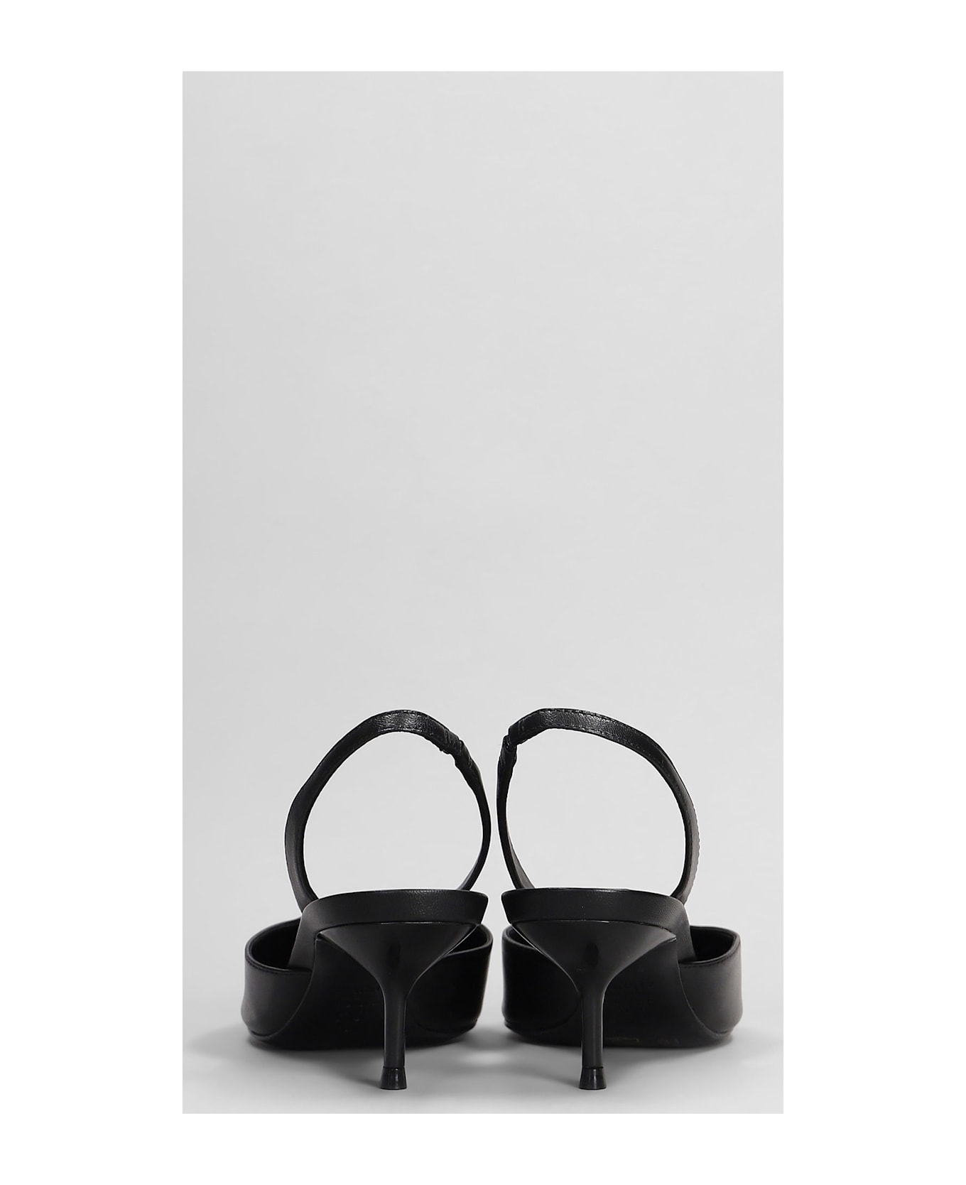 Schutz Paola Mid Pumps In Black Leather - black