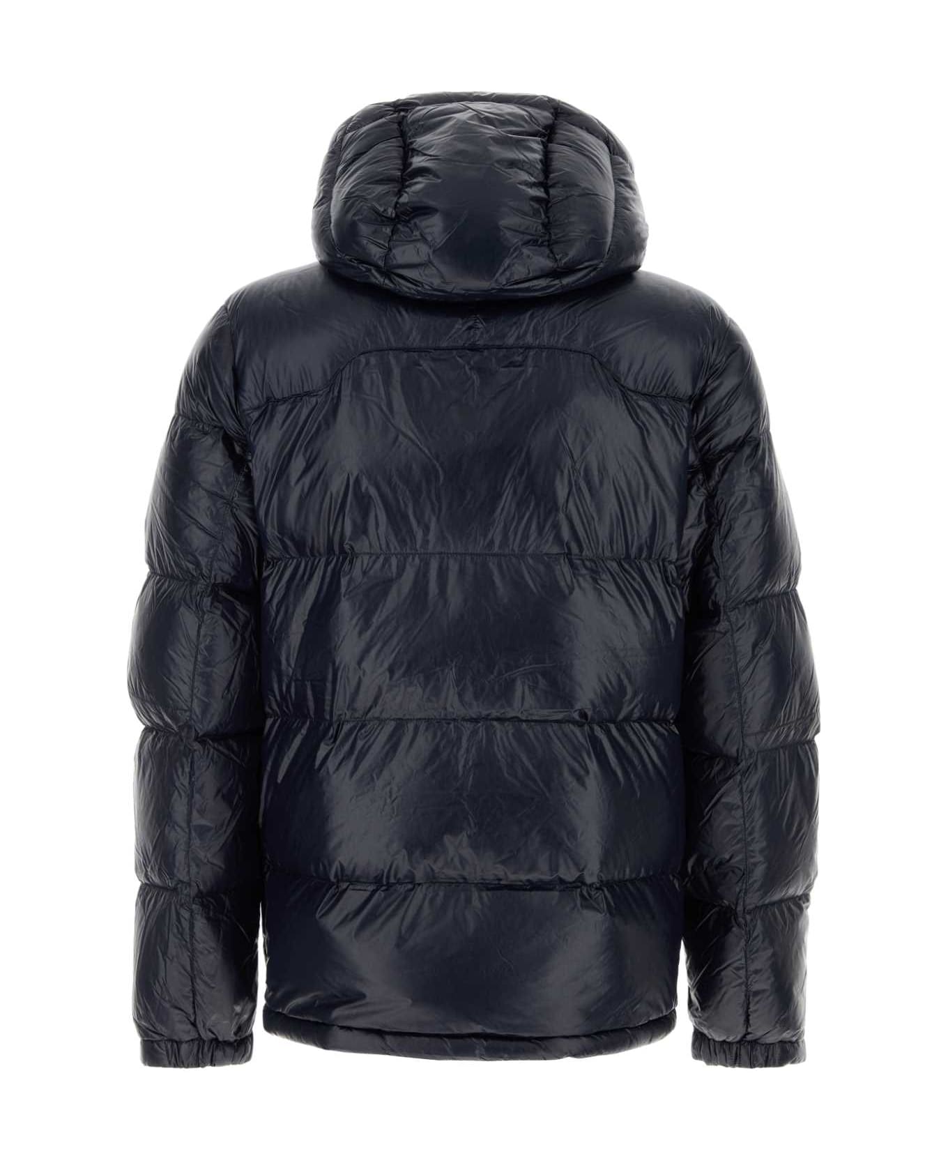 Polo Ralph Lauren Navy Blue Nylon Down Jacket - COLLECTIONNAVYGLOSSY
