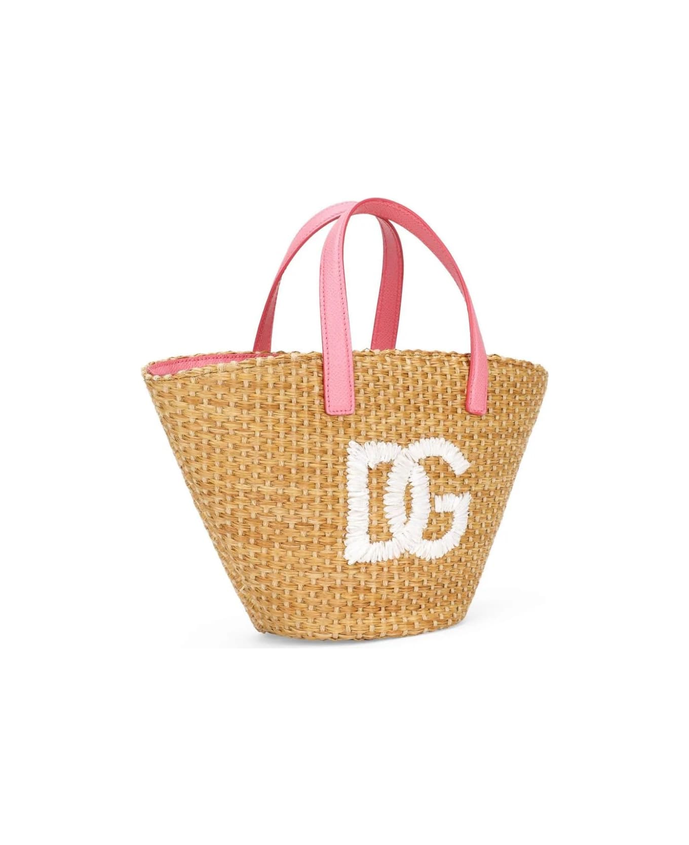 Dolce & Gabbana Straw Bag With Logo - Brown アクセサリー＆ギフト